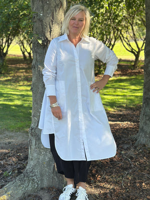 White Gored Shirt