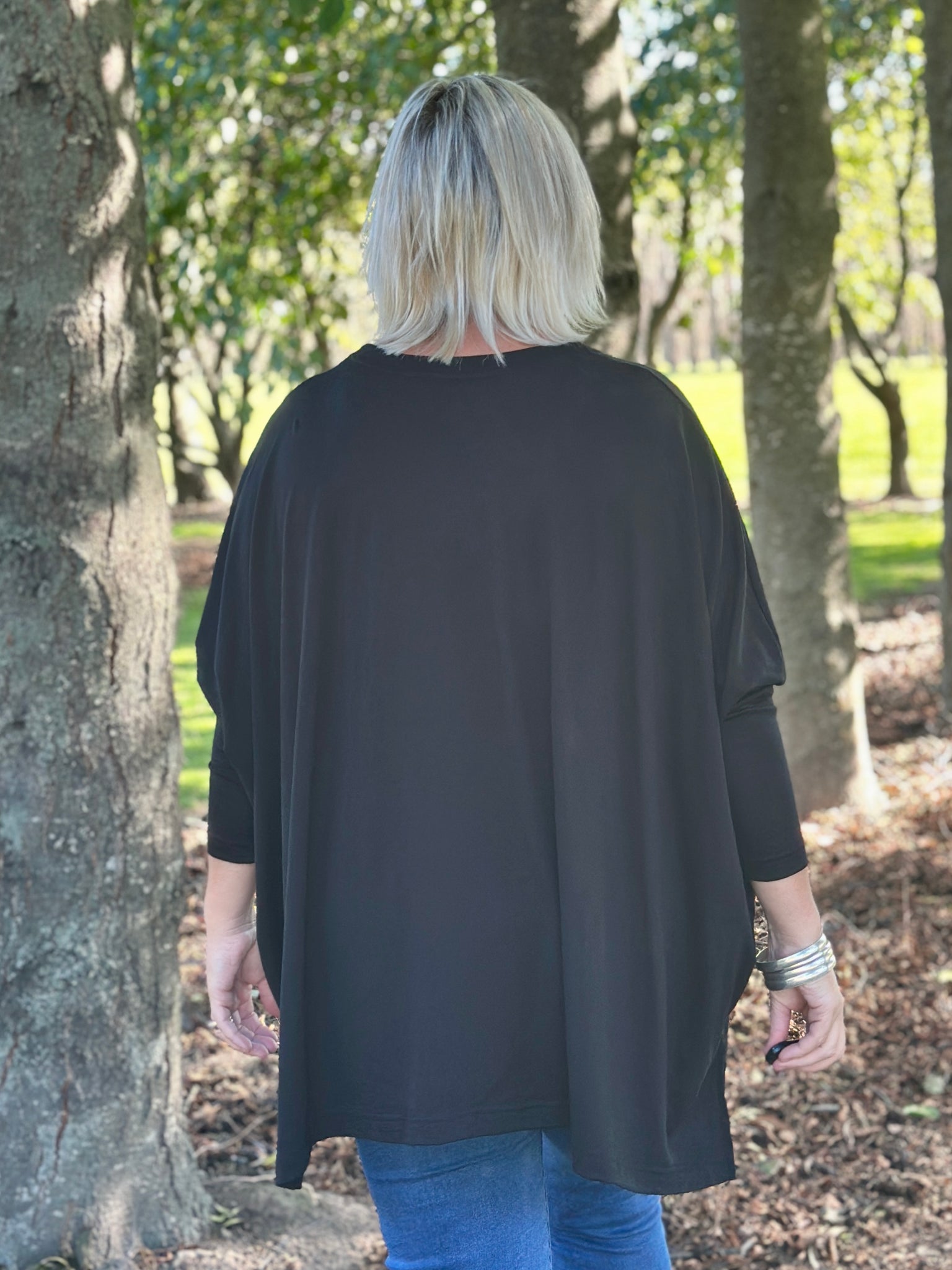 Olivia Merino Wide Top -Black