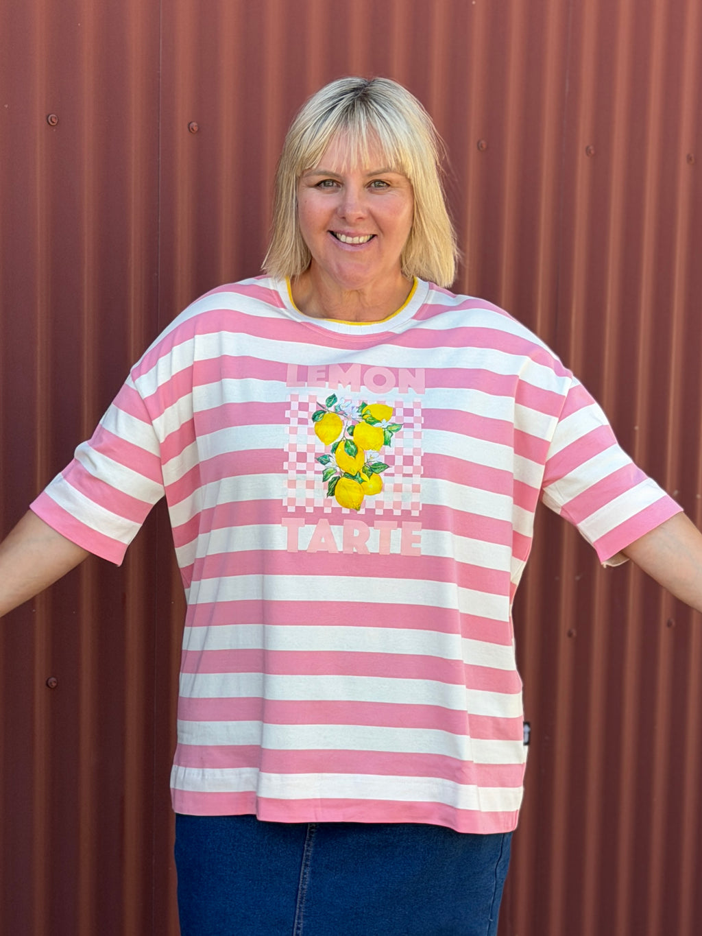 Jellicoe Box Tee -Lemon Tarte