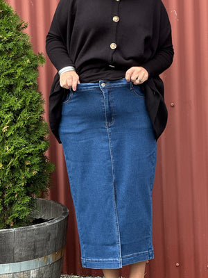 Dani Stretch Denim Skirt