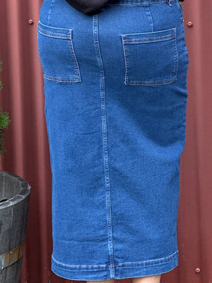 Dani Stretch Denim Skirt