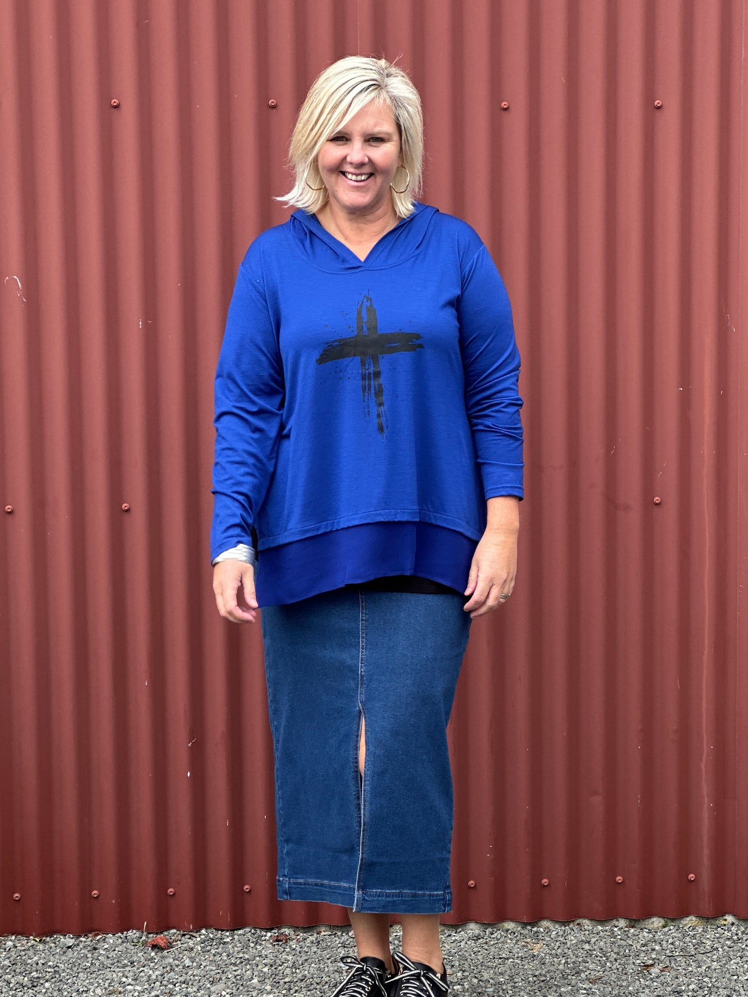 Time Top -Cobalt Blue
