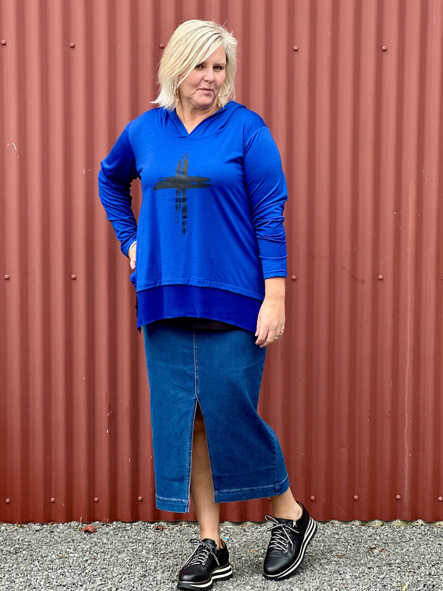 Time Top -Cobalt Blue
