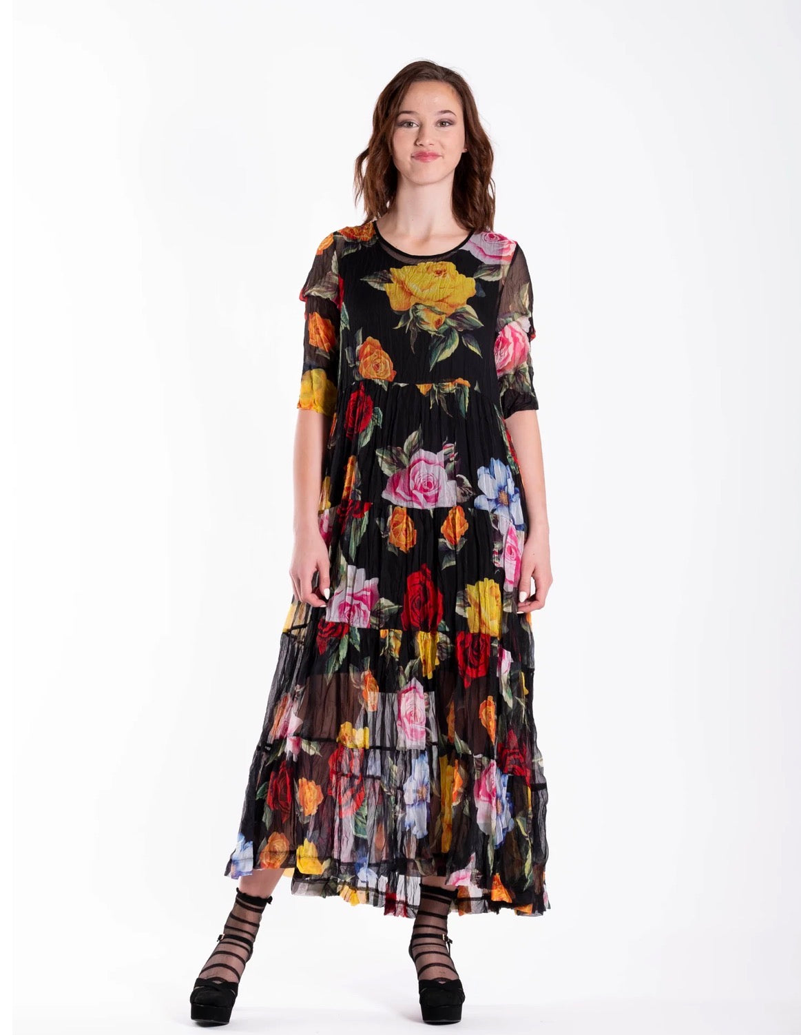 Four Tiered Dress- Rose Rebellion