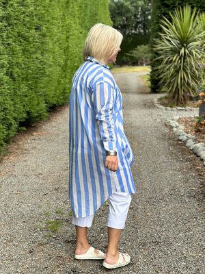 Sidney Shirt - Blue /White Stripe