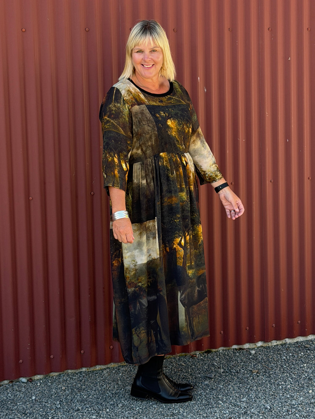 Tarbana Dress -Midnight Trek