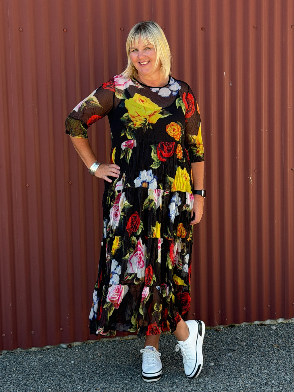 Four Tiered Dress- Rose Rebellion