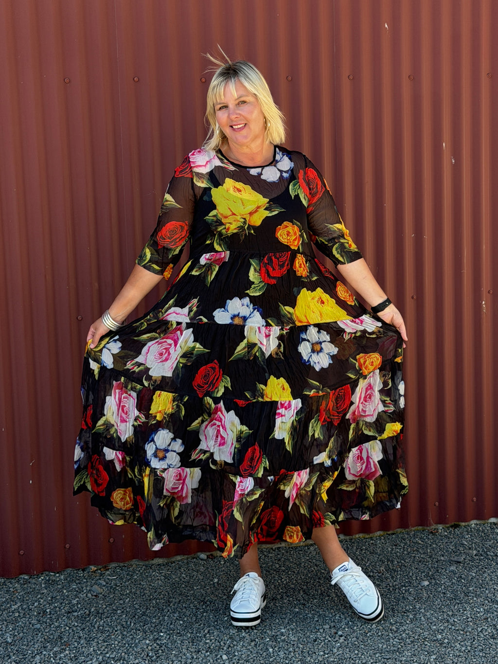 Four Tiered Dress- Rose Rebellion