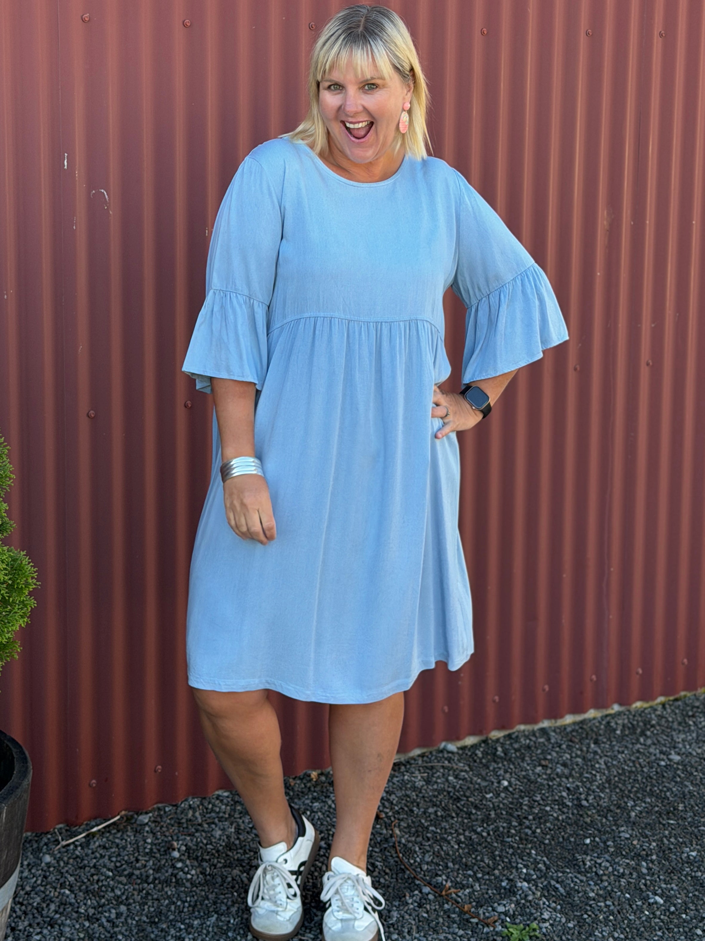 Skye Dress -Light Blue