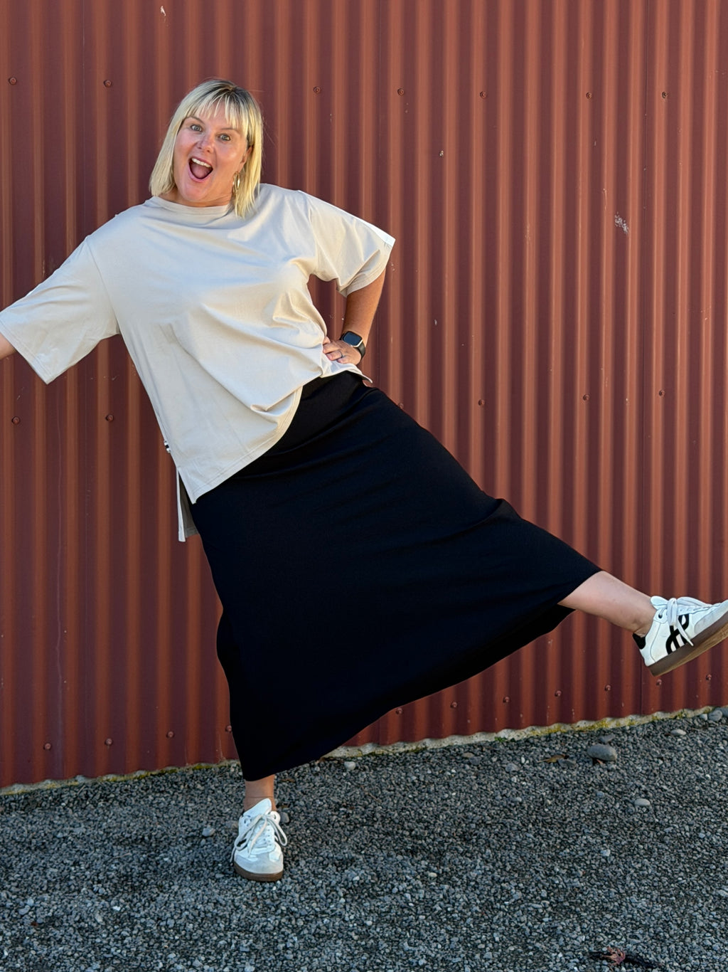Bias Skirt -Noir ( Black)