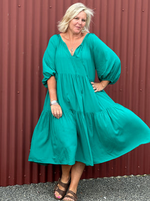 Jackson Dress - Emerald