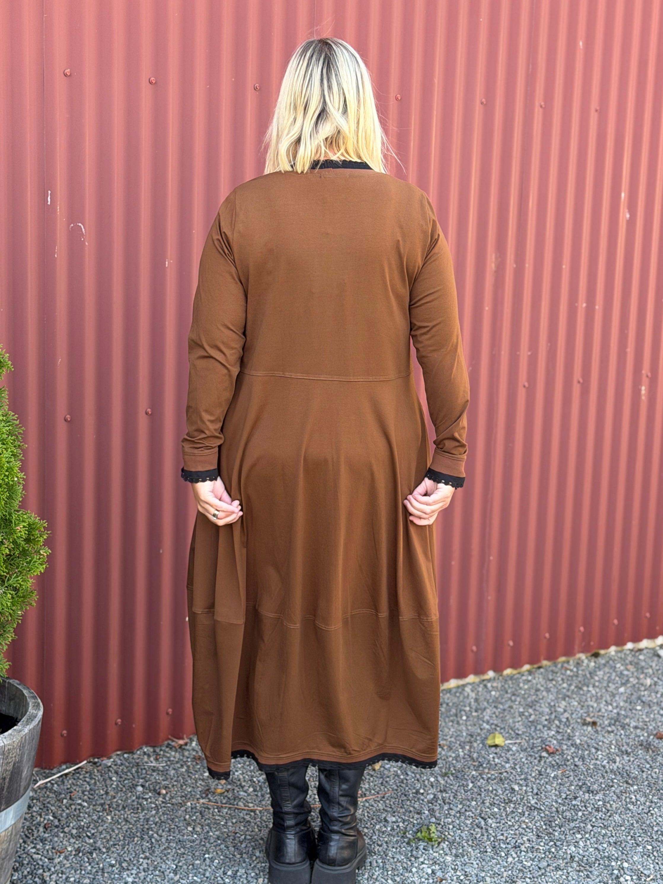 Marcia Dress-Spiced Coffee