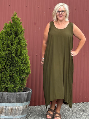 Olive Layering Dress