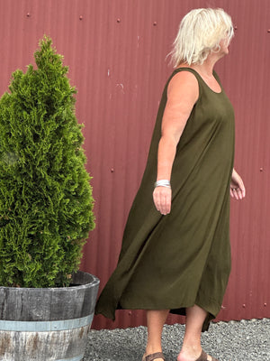 Olive Layering Dress