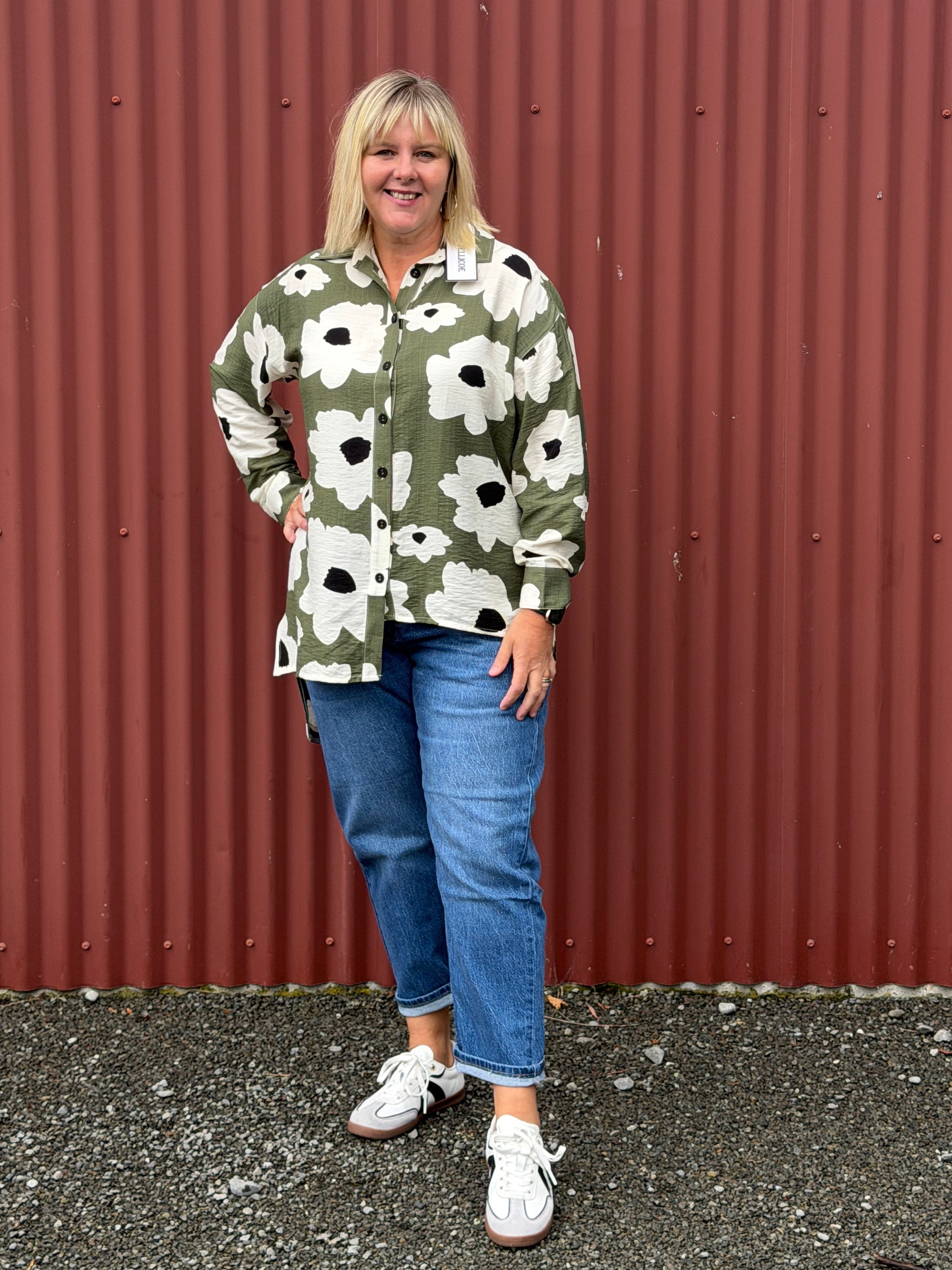 Professor Shirt -Monochrome Meadow