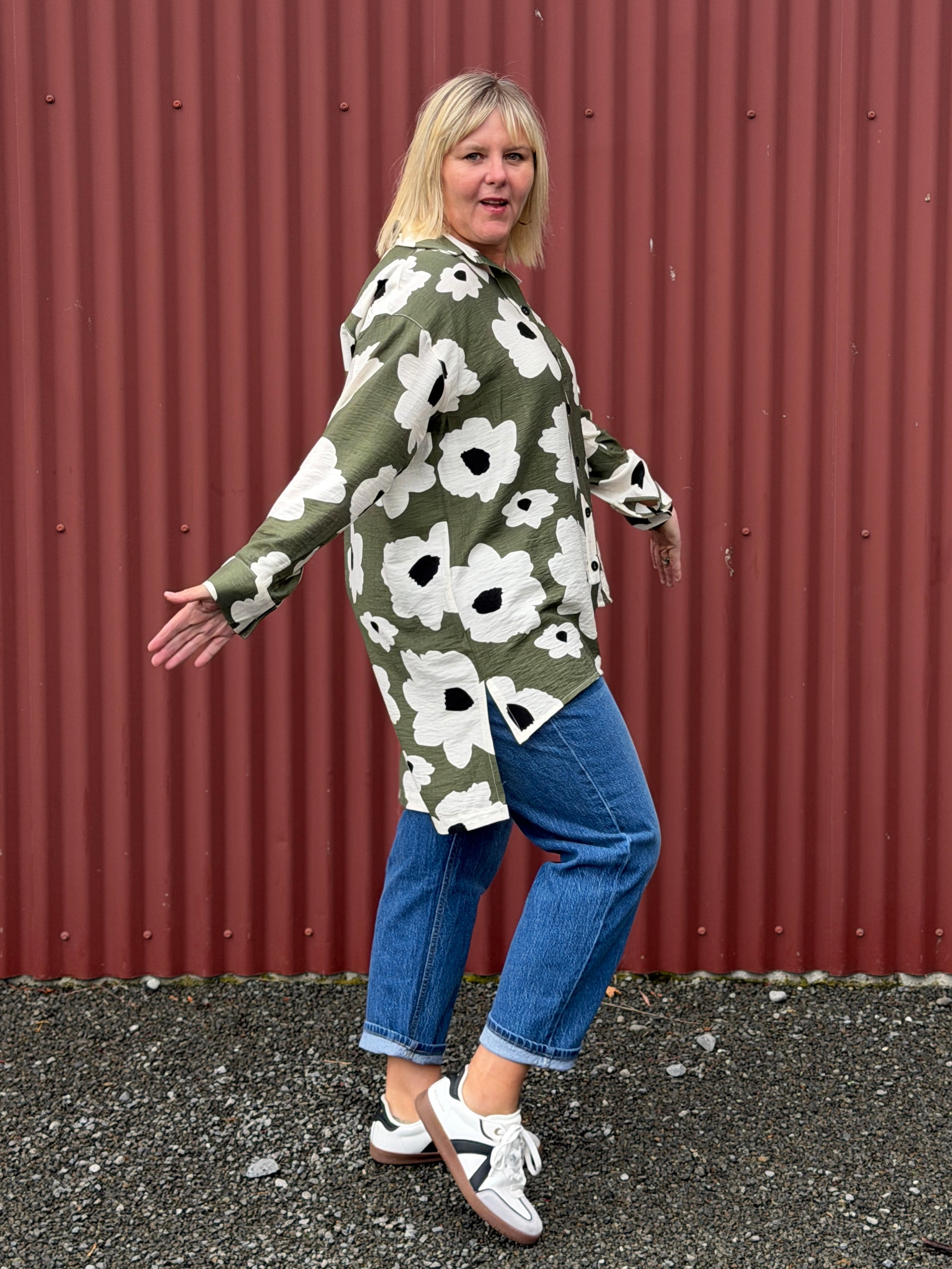 Professor Shirt -Monochrome Meadow