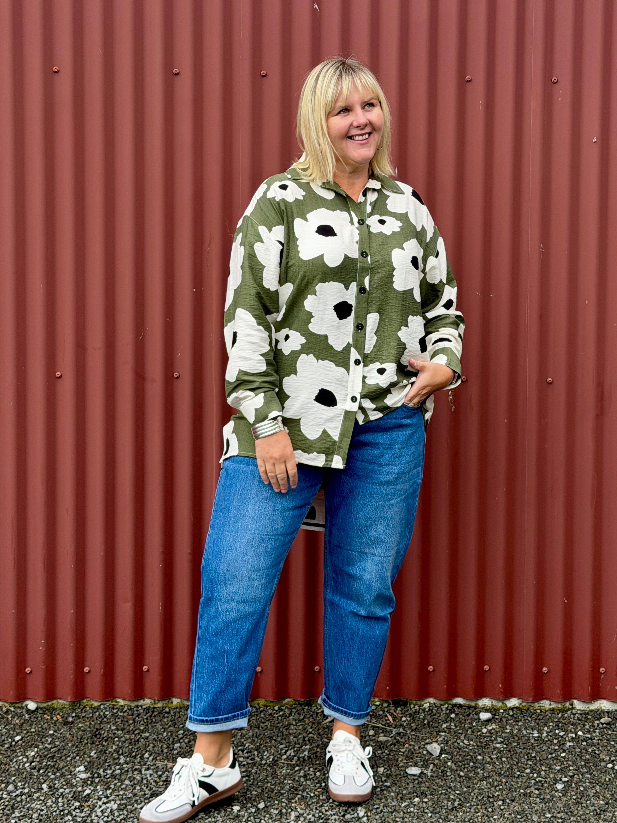 Professor Shirt -Monochrome Meadow