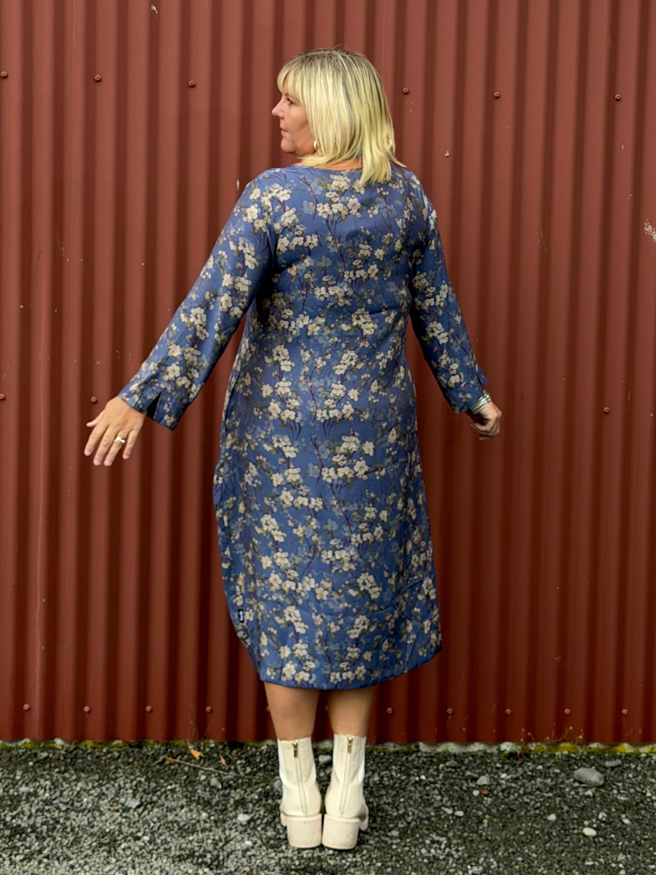 Jordon Dress-Periwinkle Blossom