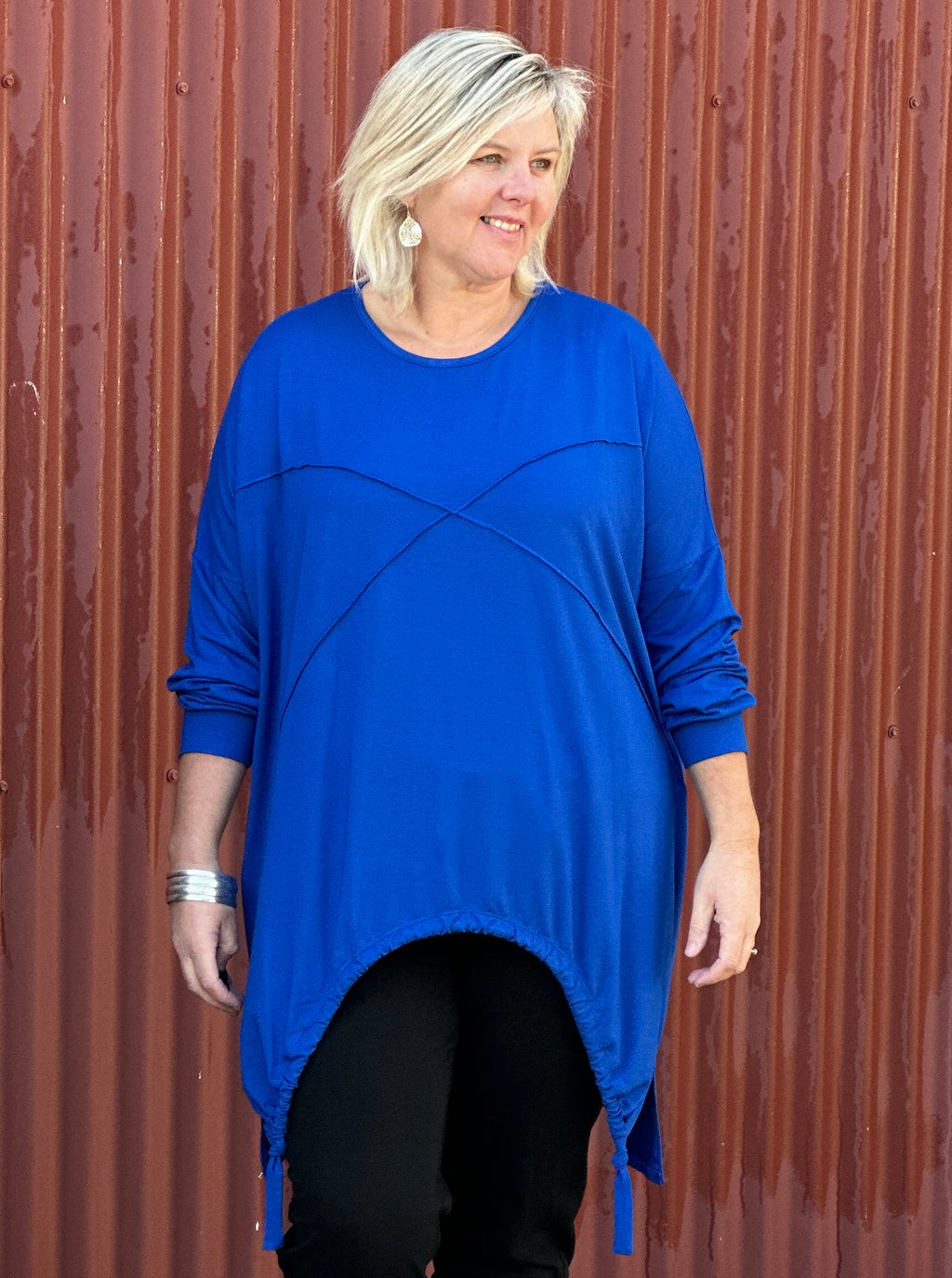 Kingston Tee -Long Sleeve Blue