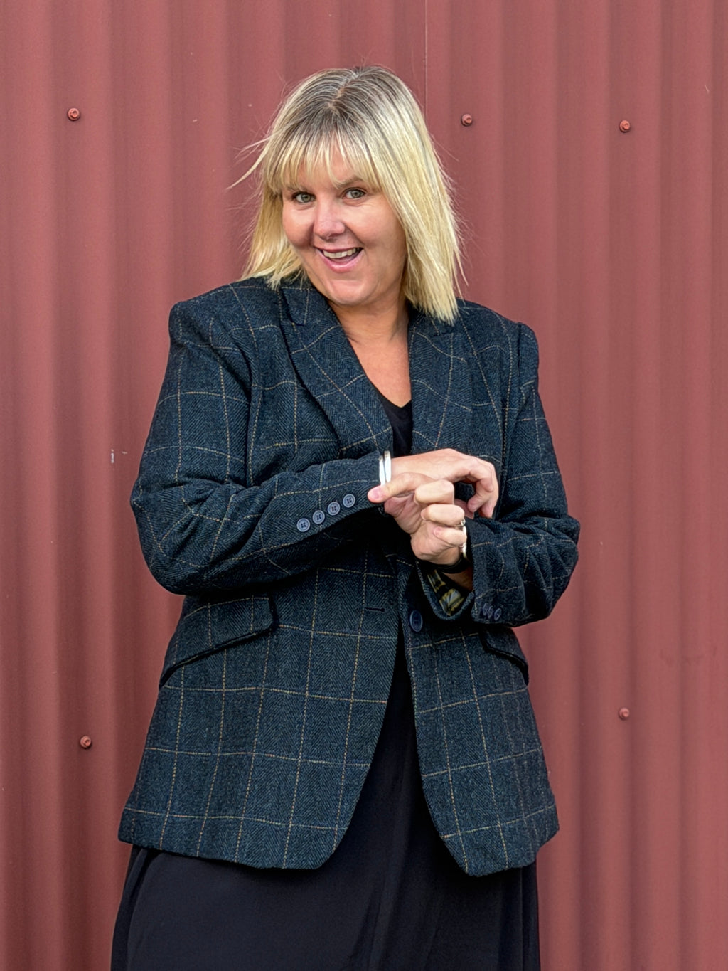 Shamrock Plaid Blazer