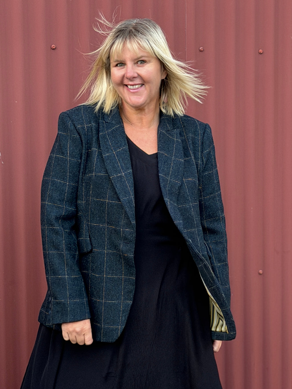 Shamrock Plaid Blazer