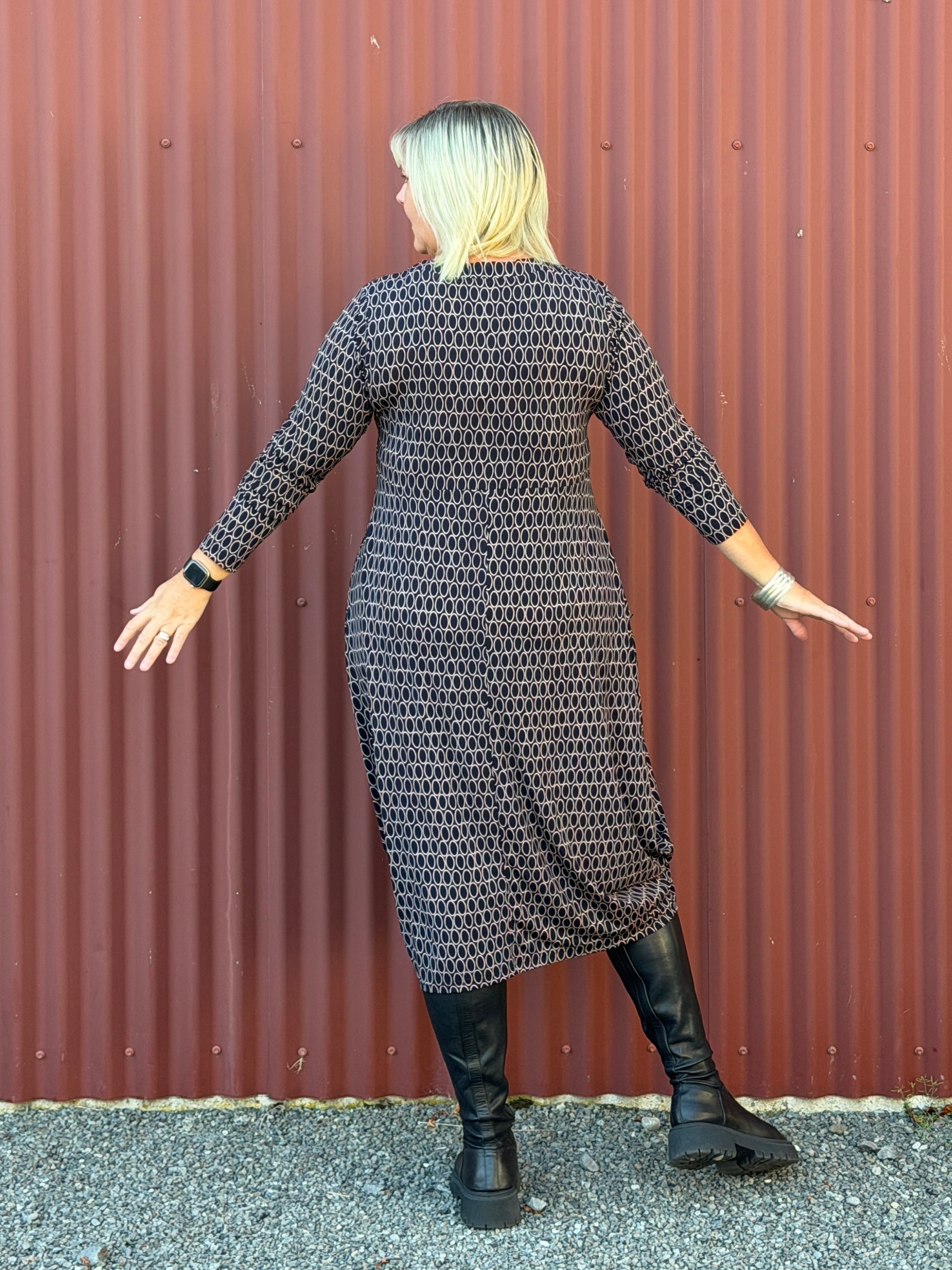 Carly Dress - Navy Base