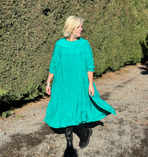 ! !             Cascade Dress - Seafoam