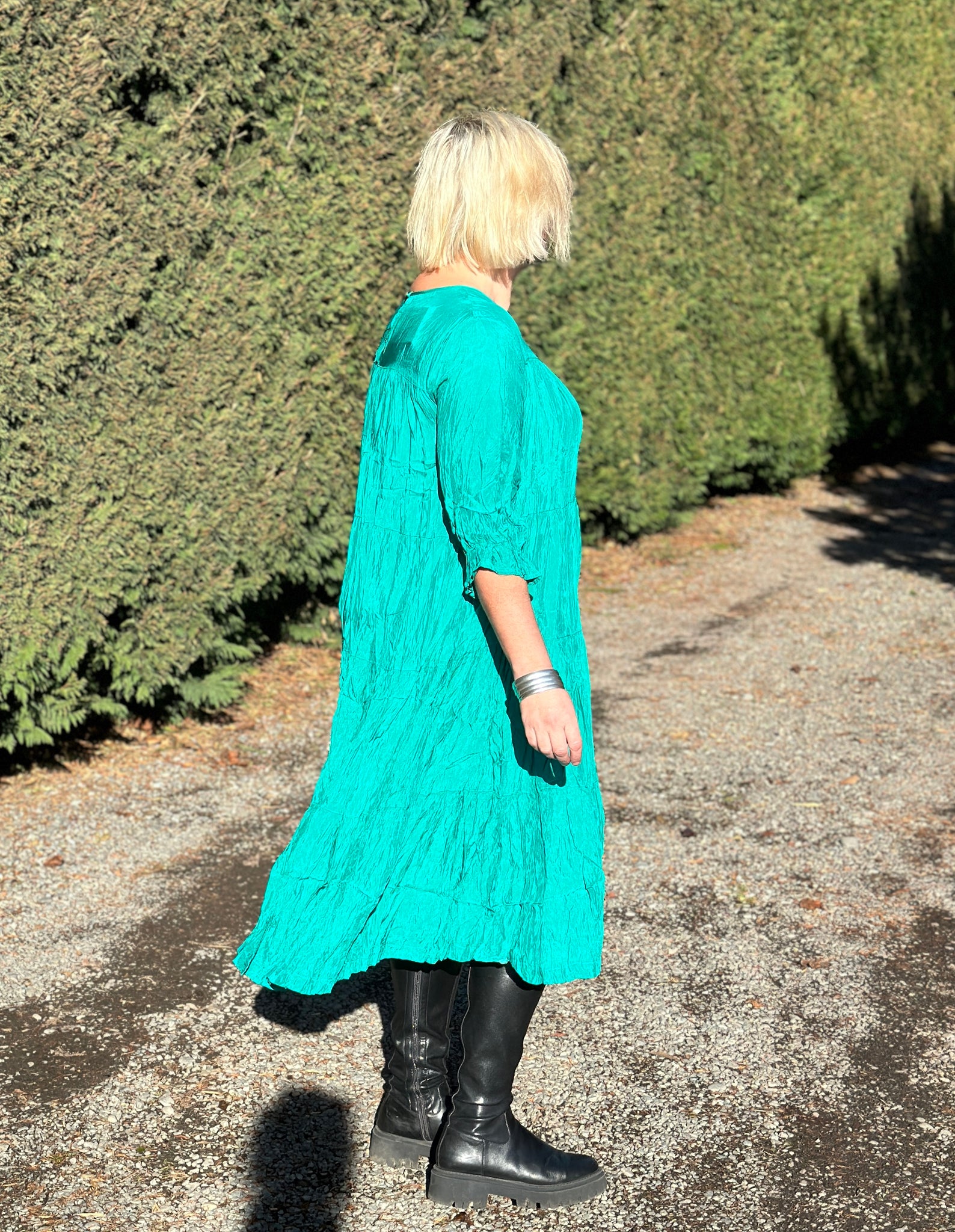 ! !             Cascade Dress - Seafoam