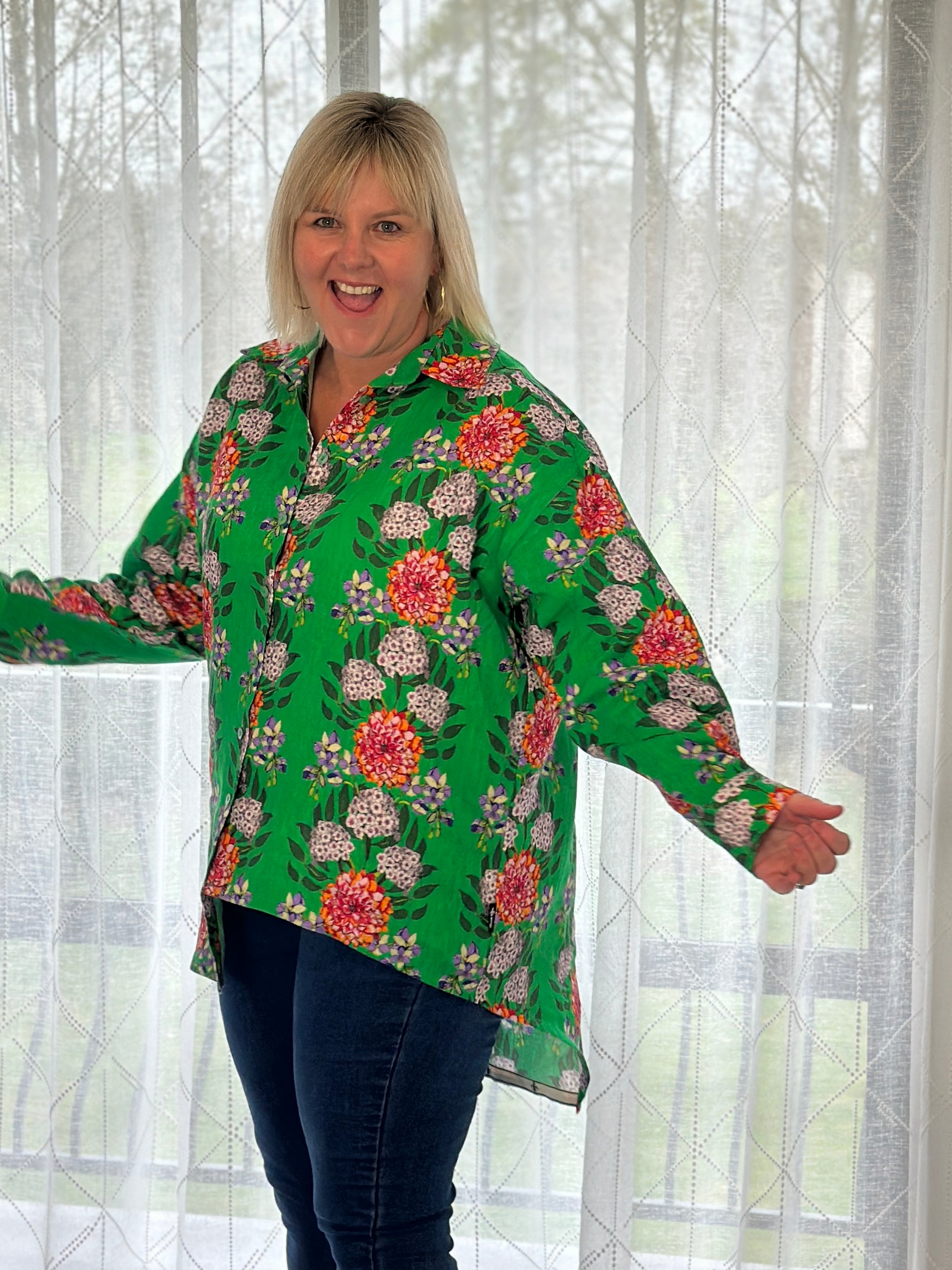 Staple Shirt -Tropical Green