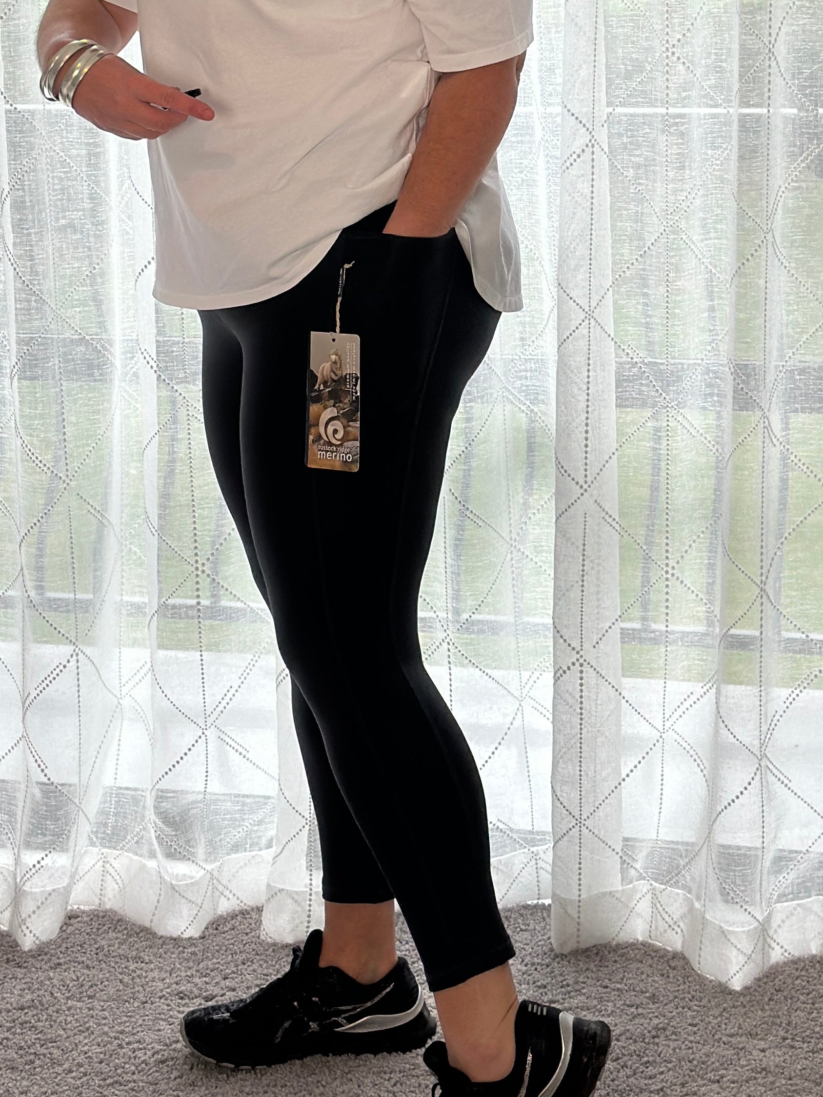Merino Leggings -Charcoal