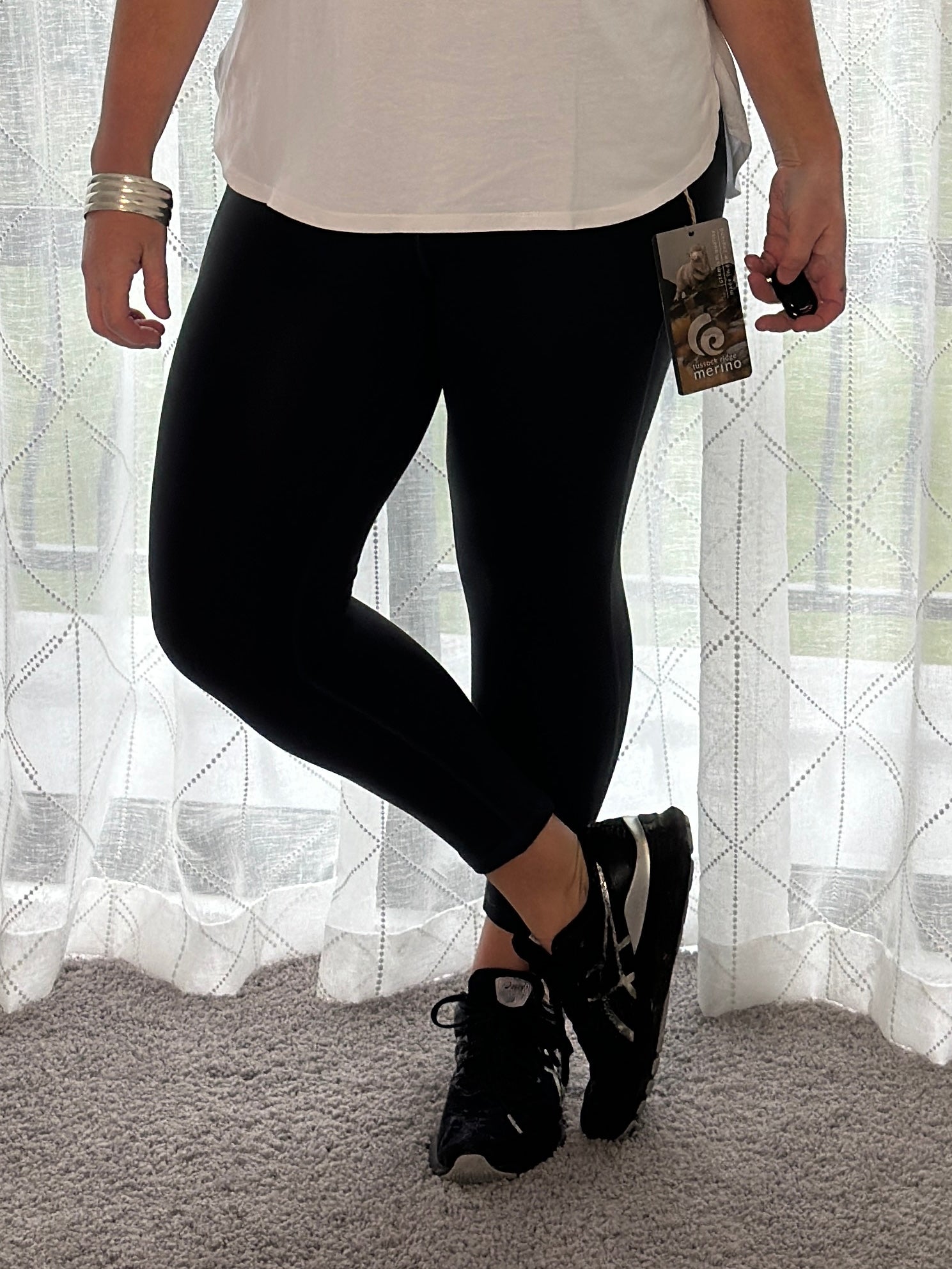 Merino Leggings -Charcoal
