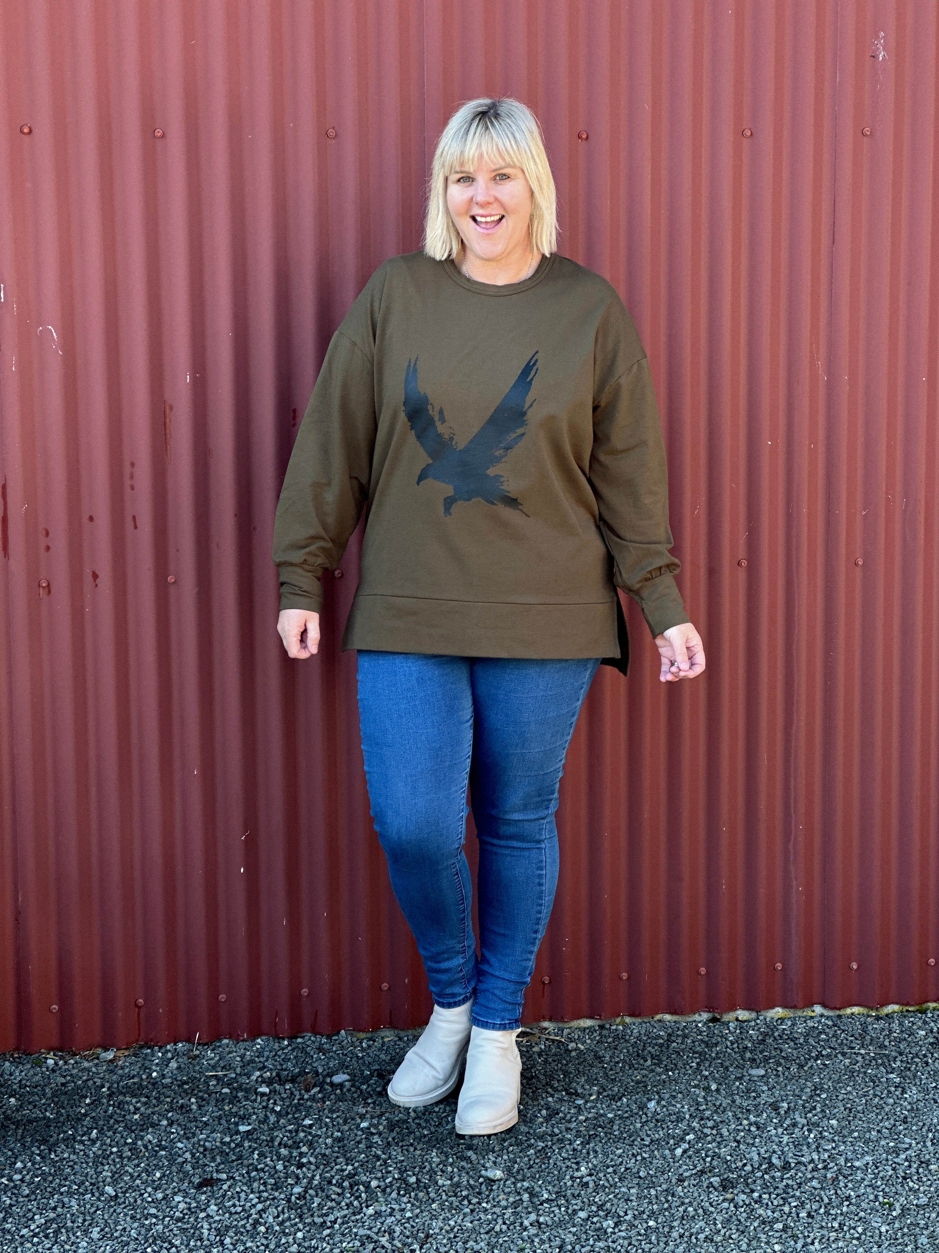 Storm Sweatshirt - Khaki Raven