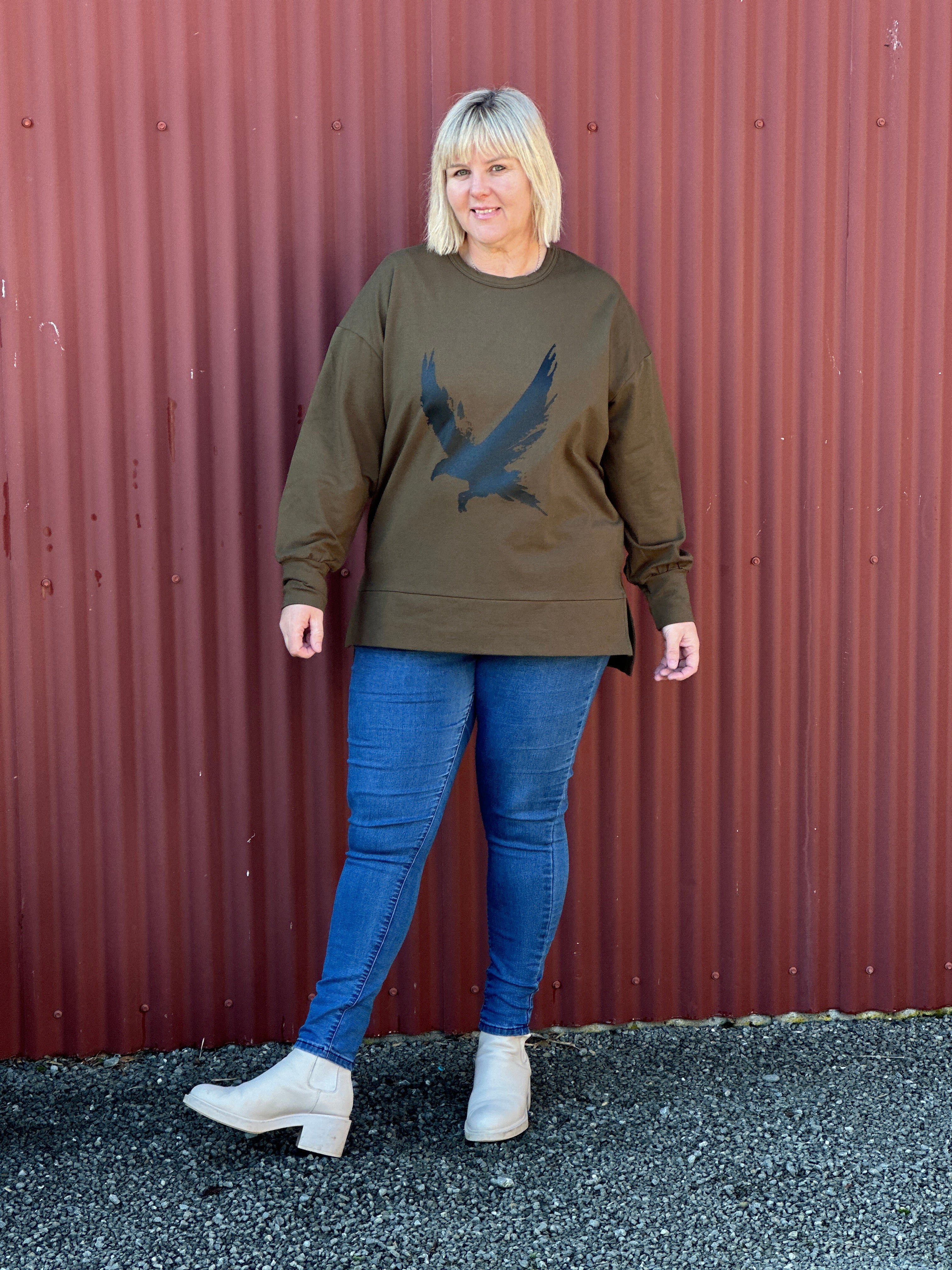 Storm Sweatshirt - Khaki Raven