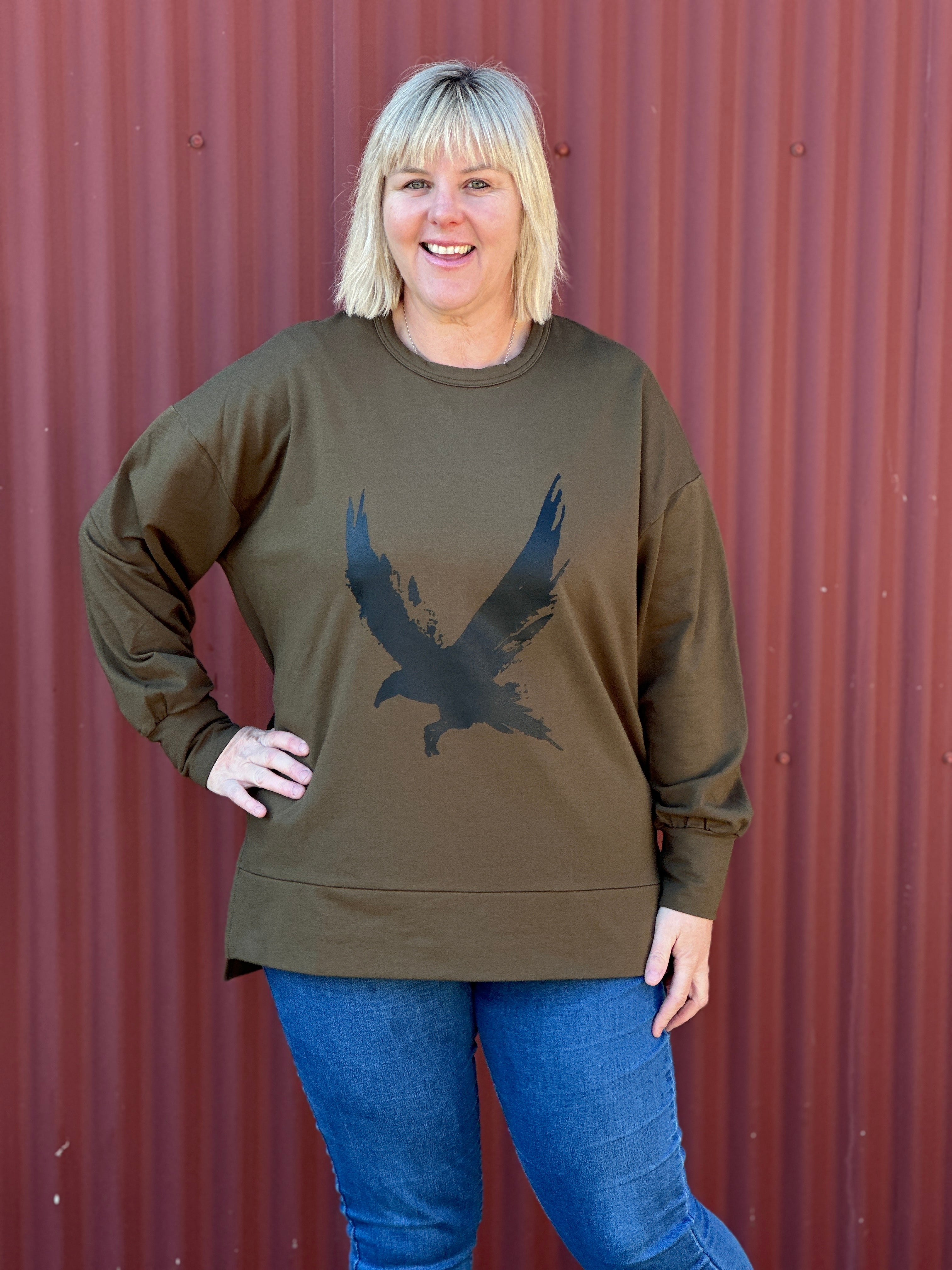 Storm Sweatshirt - Khaki Raven