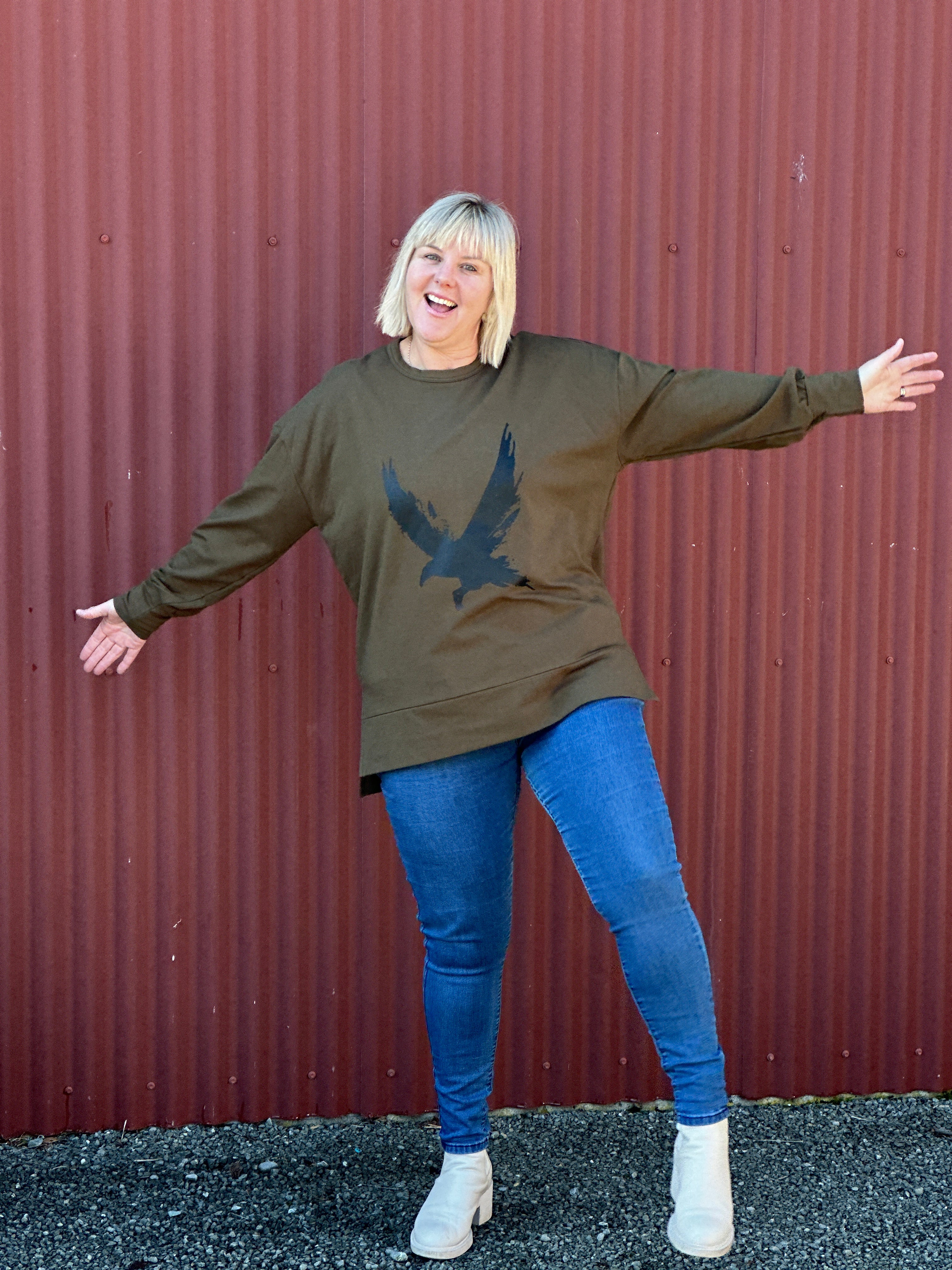 Storm Sweatshirt - Khaki Raven