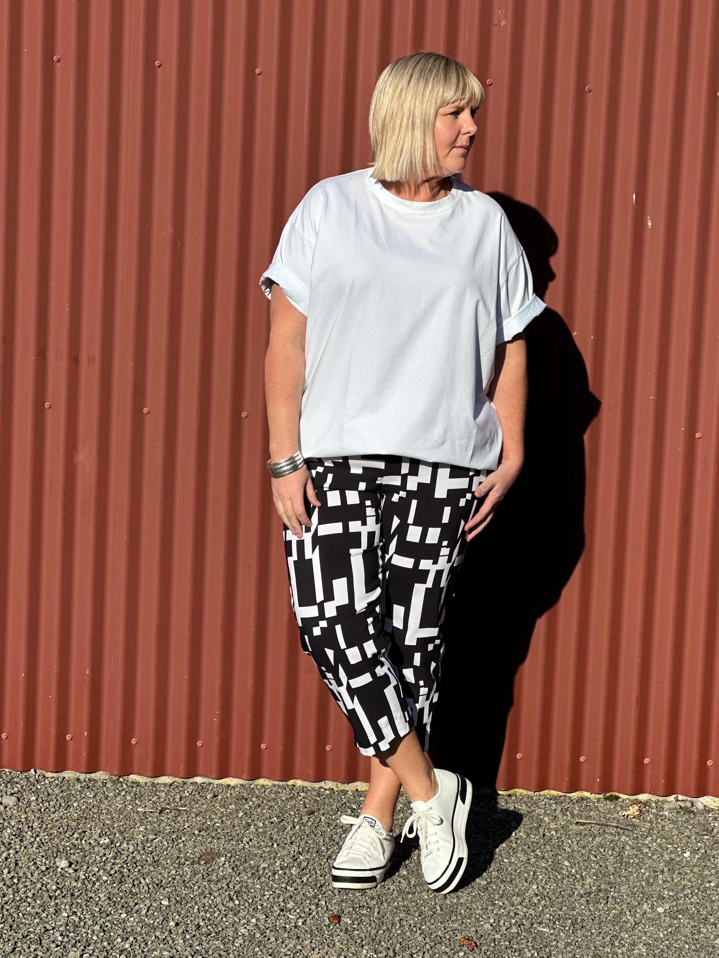 Golf Pants Black and White