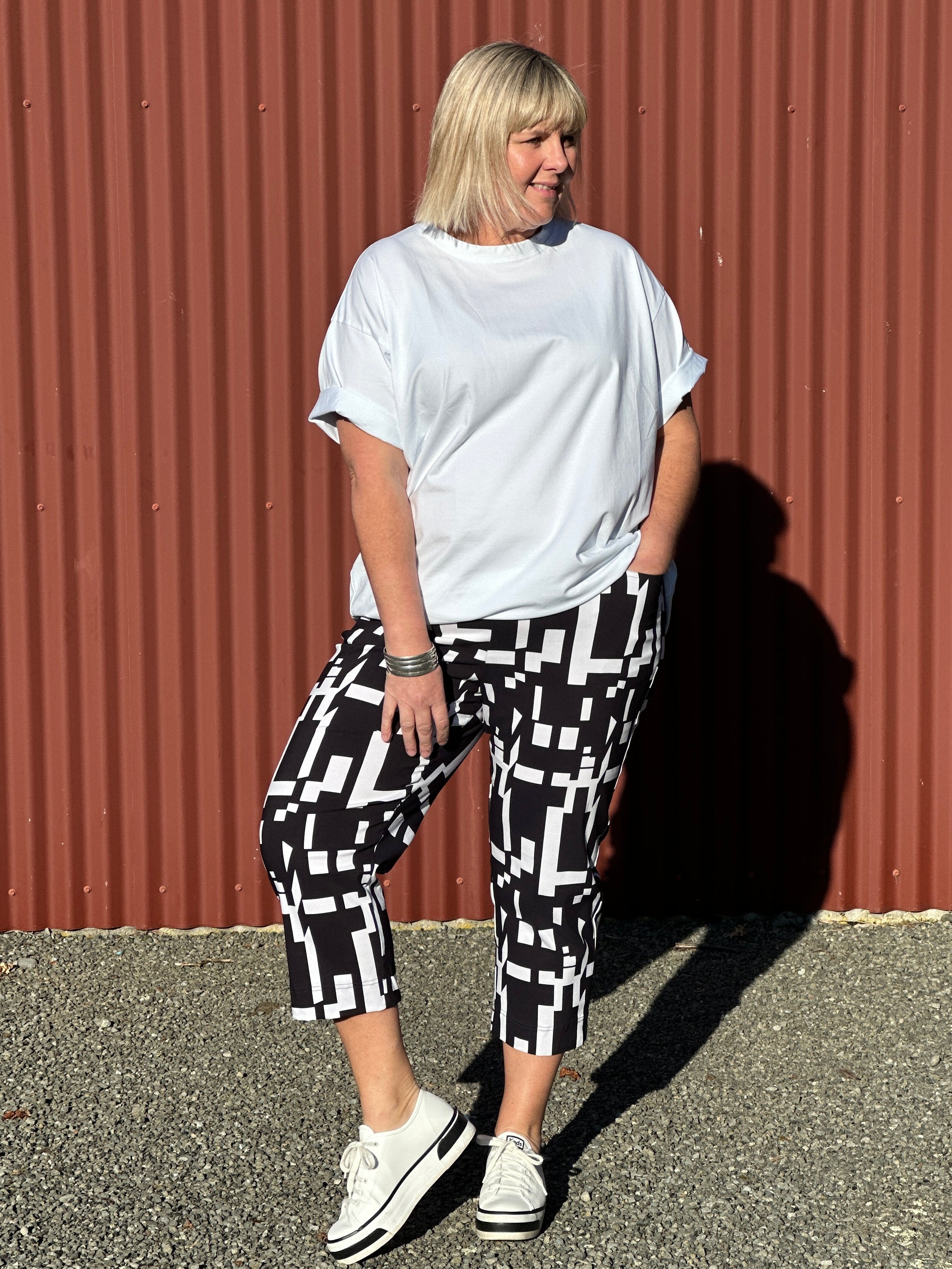 Golf Pants Black and White