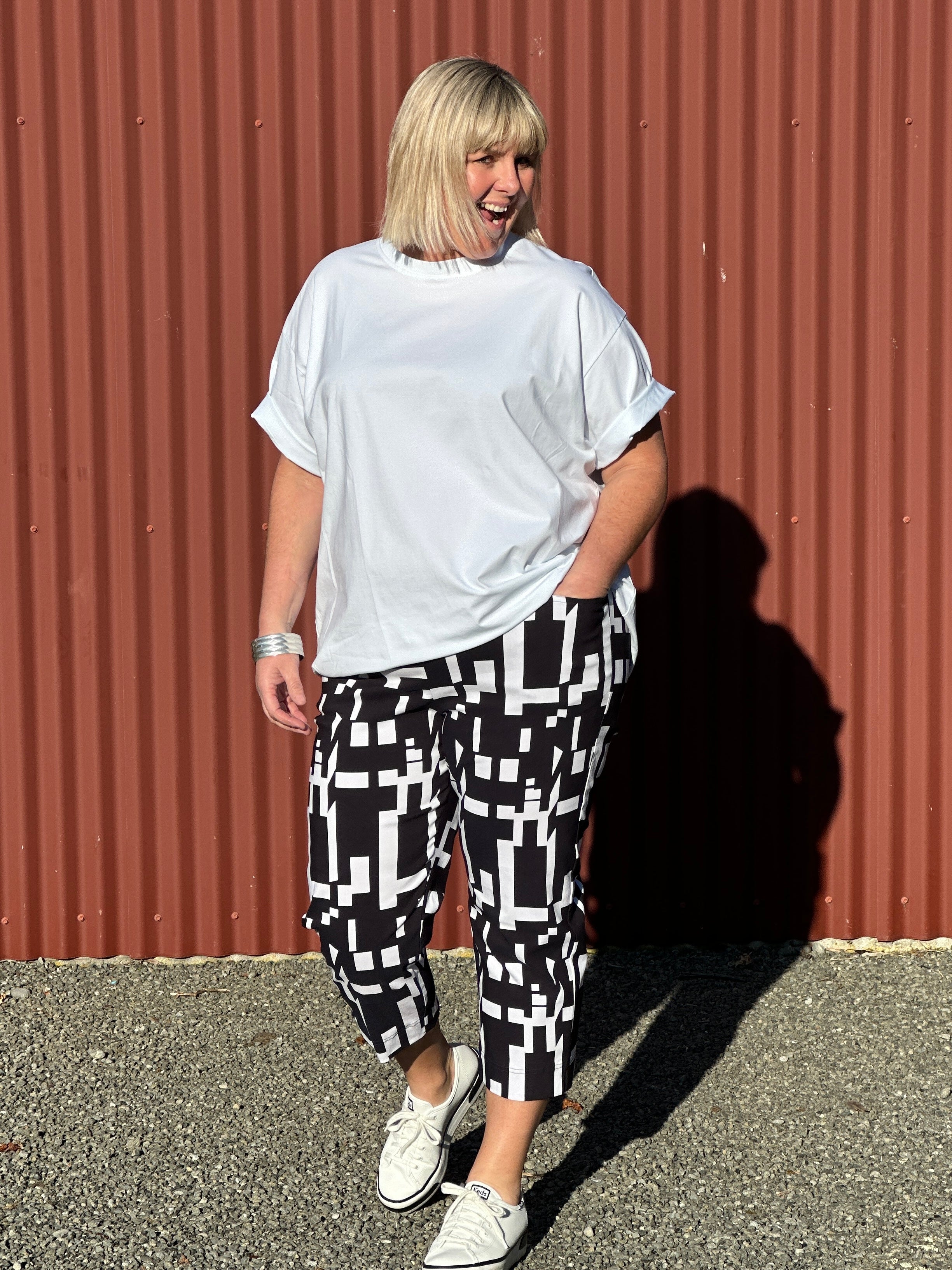 Golf Pants Black and White
