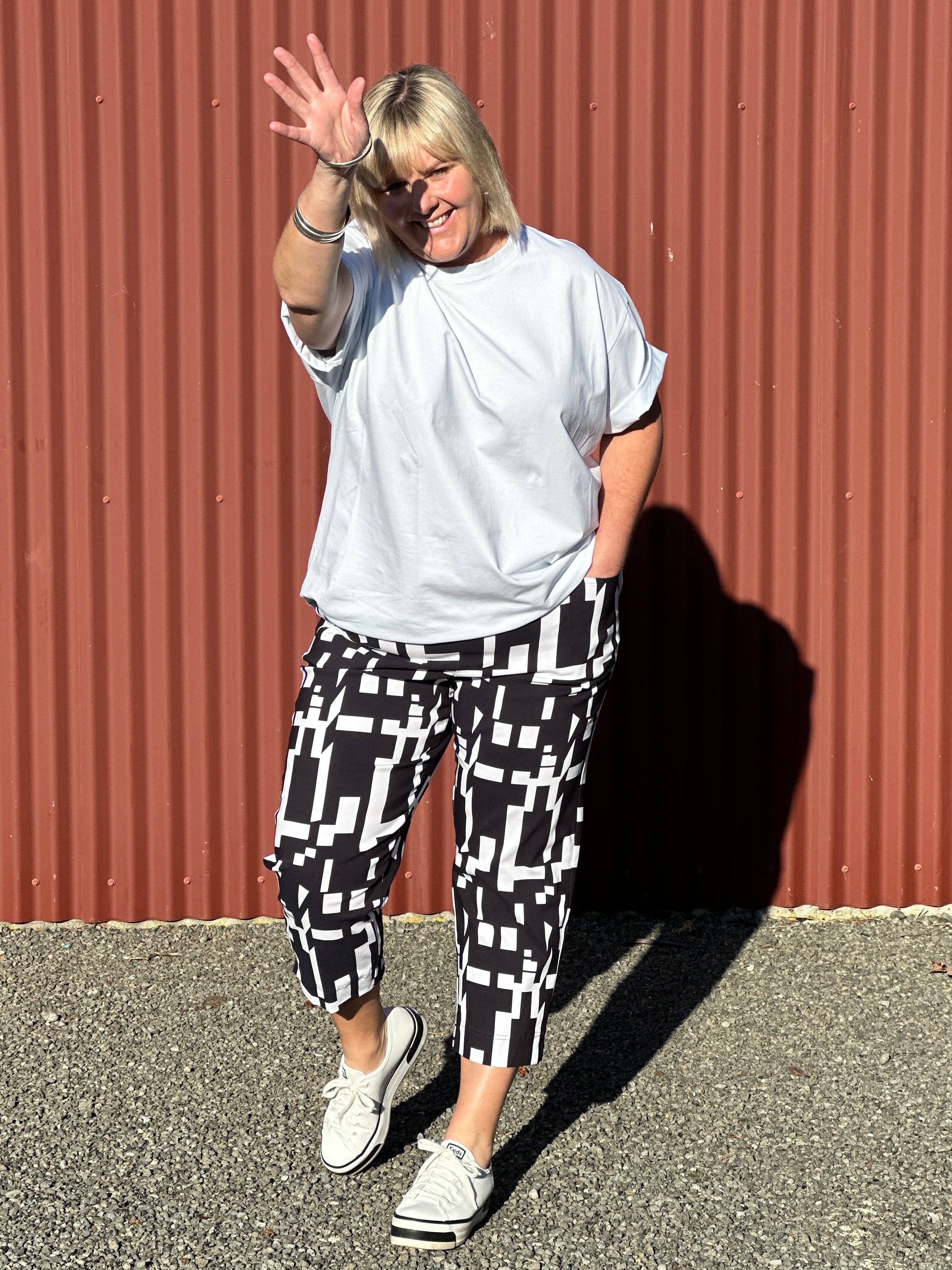 Golf Pants Black and White