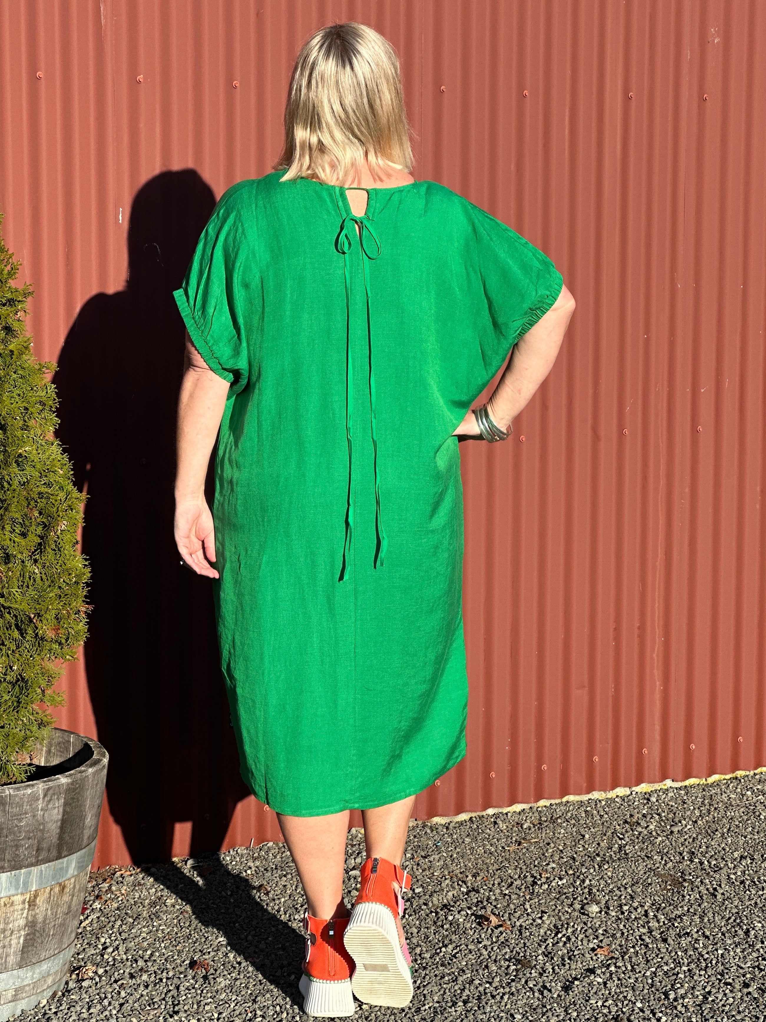Sofia Dress -Granny Smith Green