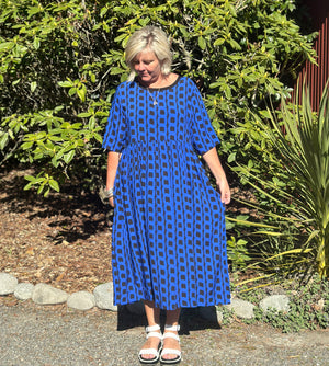 Tarbana Dress - Blue Chain