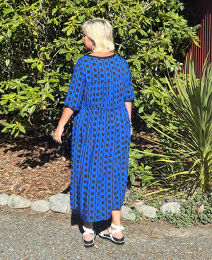 Tarbana Dress - Blue Chain