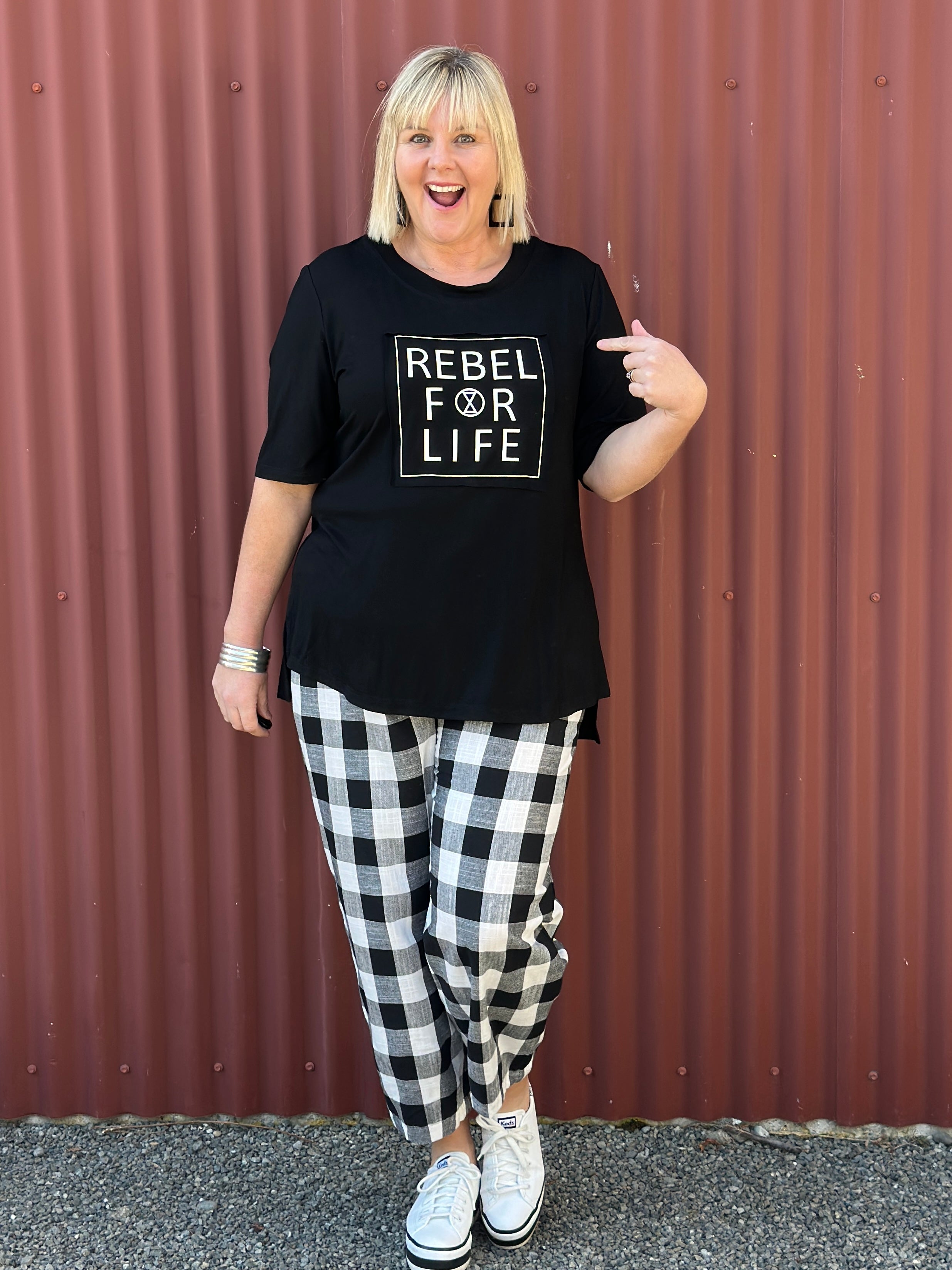 Rebel for Life Tee - Black