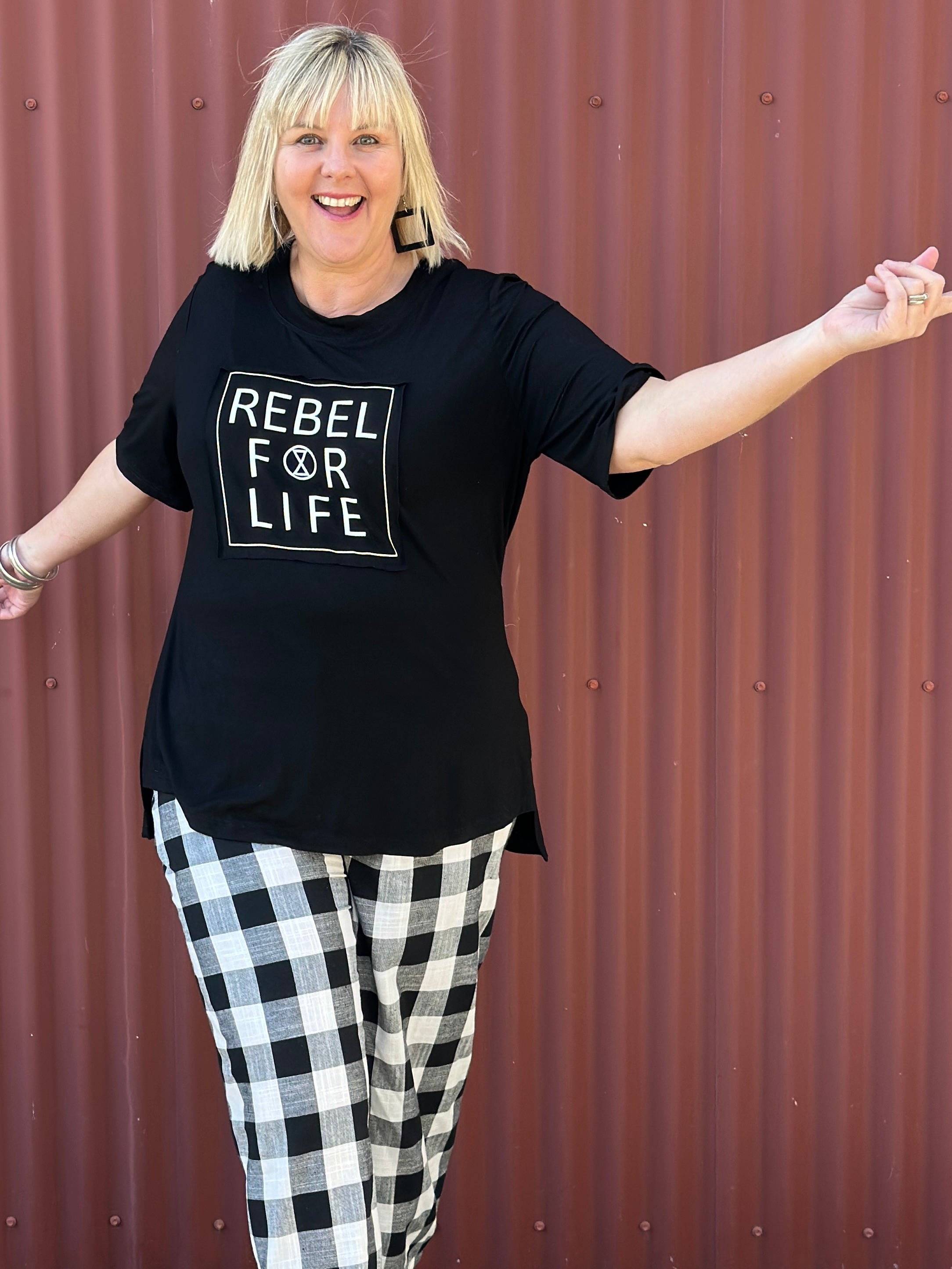 Rebel for Life Tee - Black