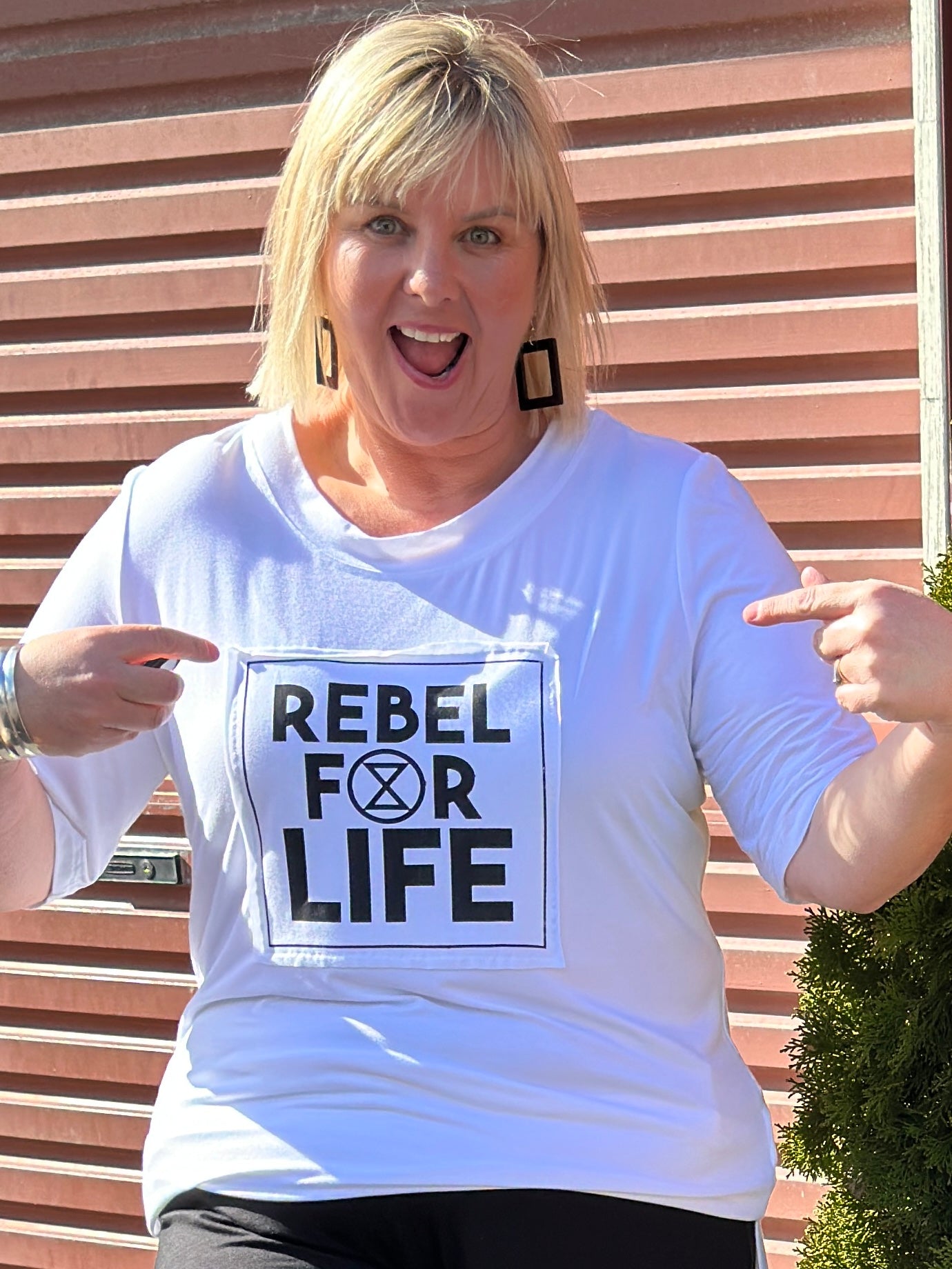 Rebel for Life Tee - White