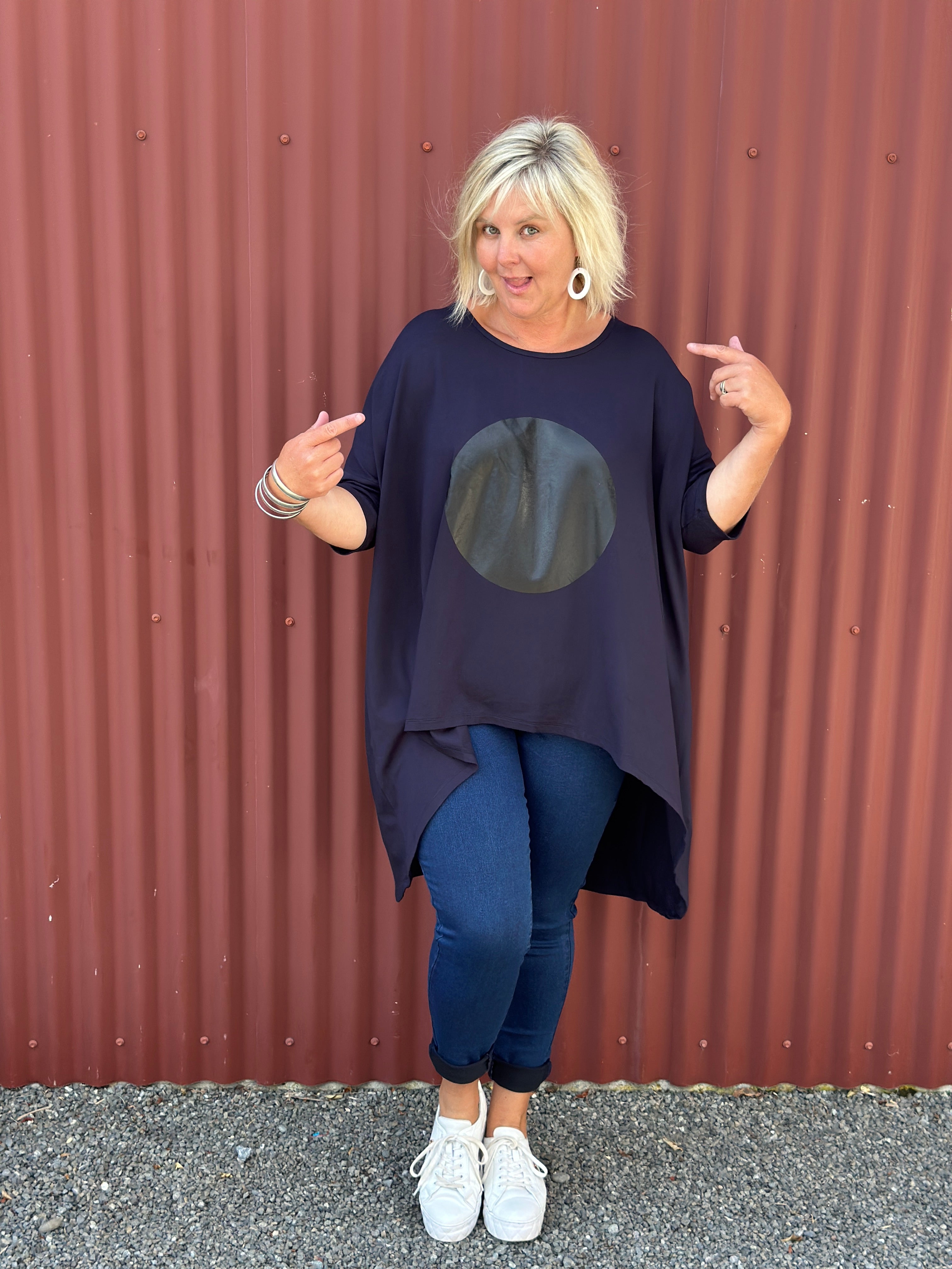 Flow top -Navy