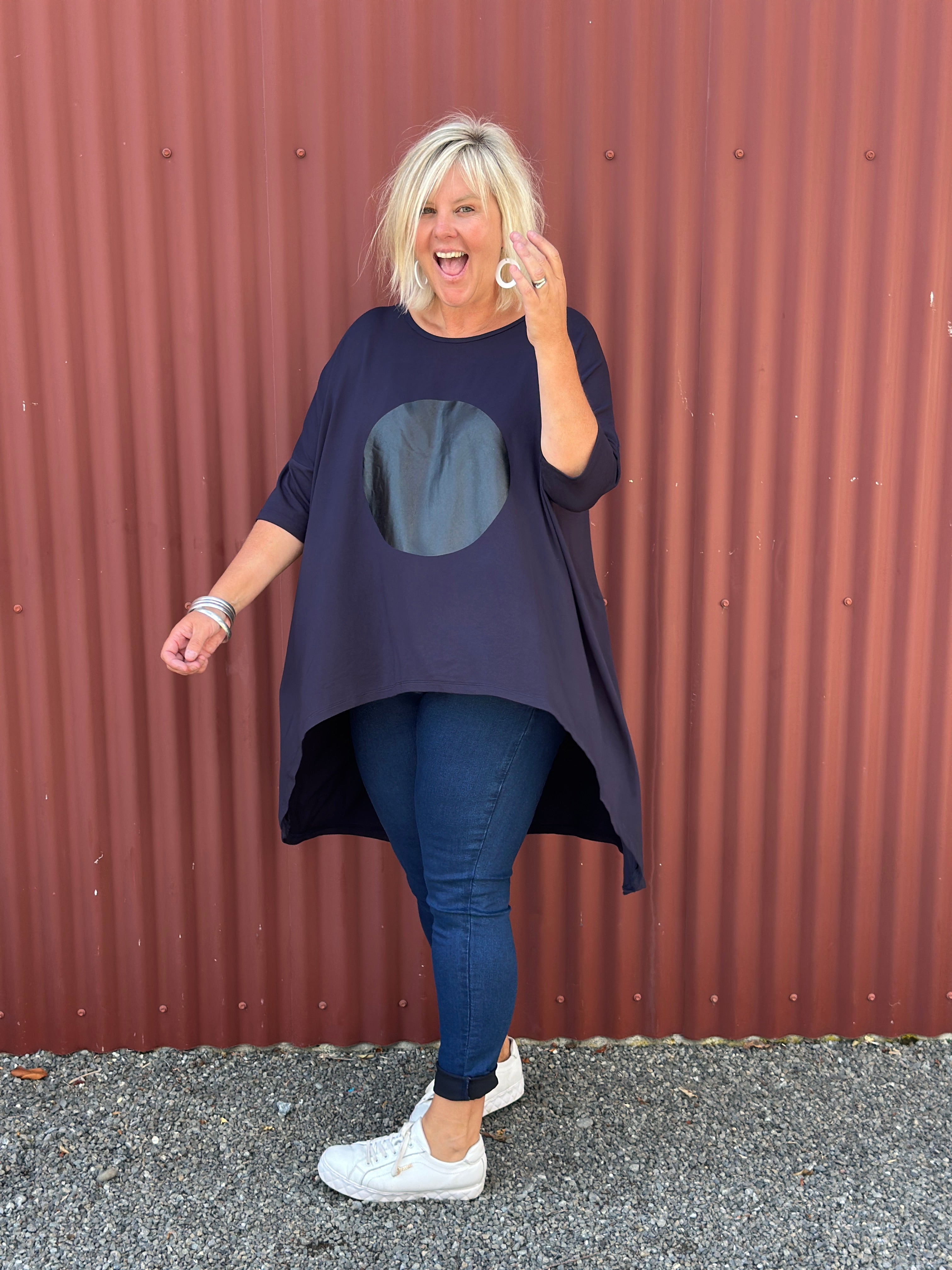 Flow top -Navy