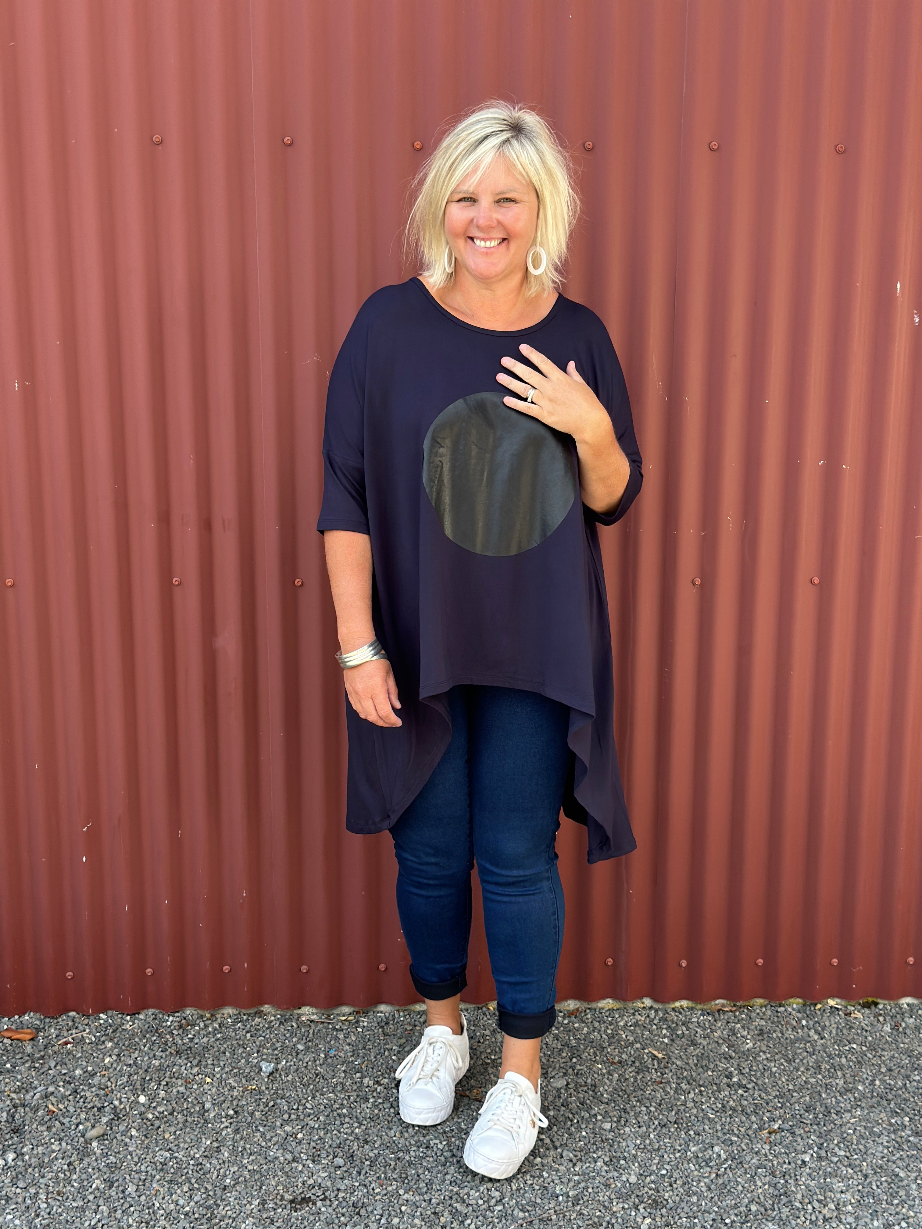 Flow top -Navy