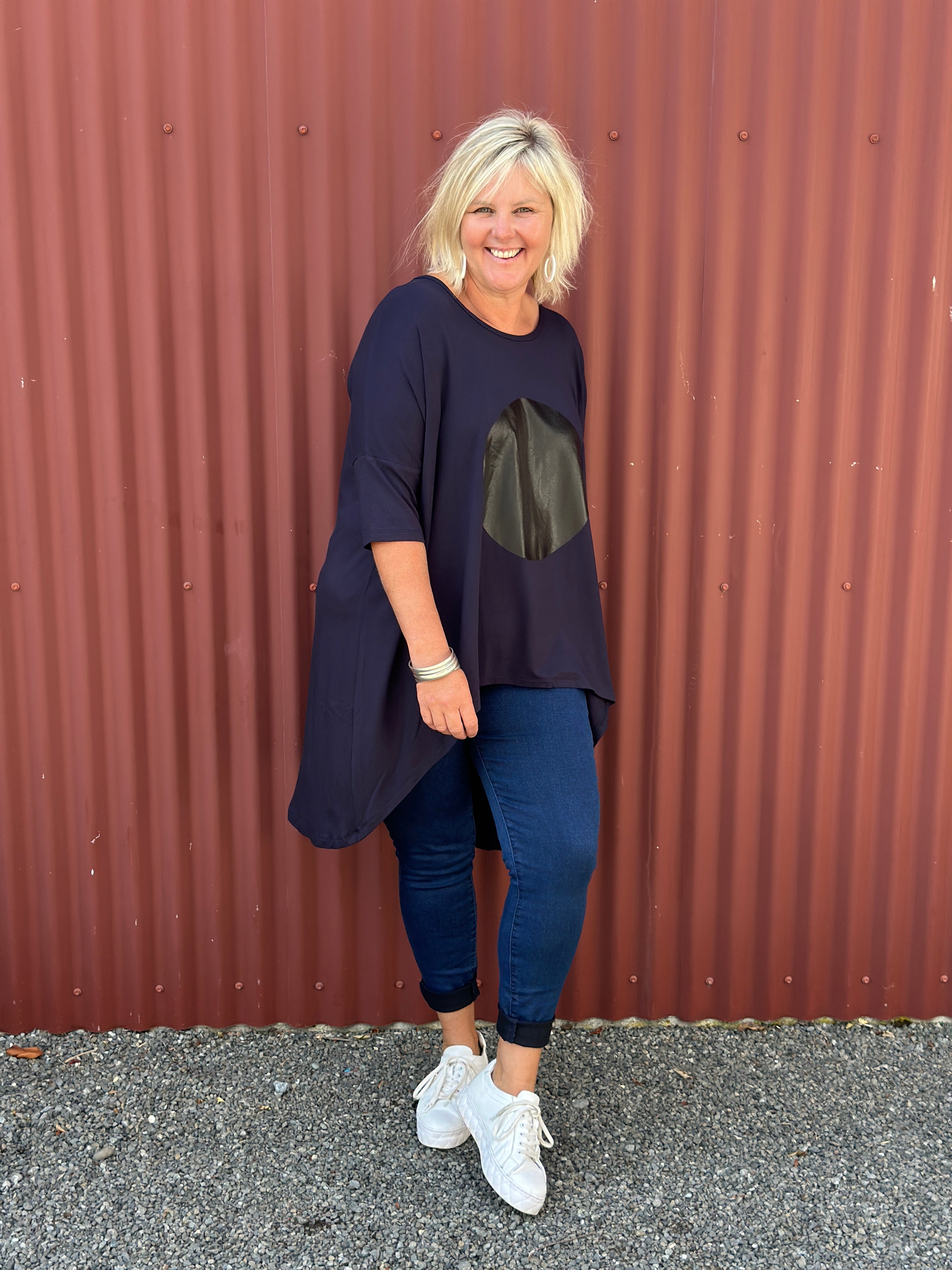 Flow top -Navy