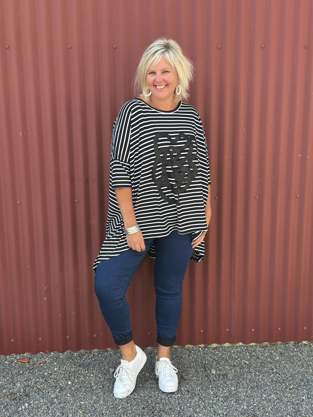 Flow top -Stripe